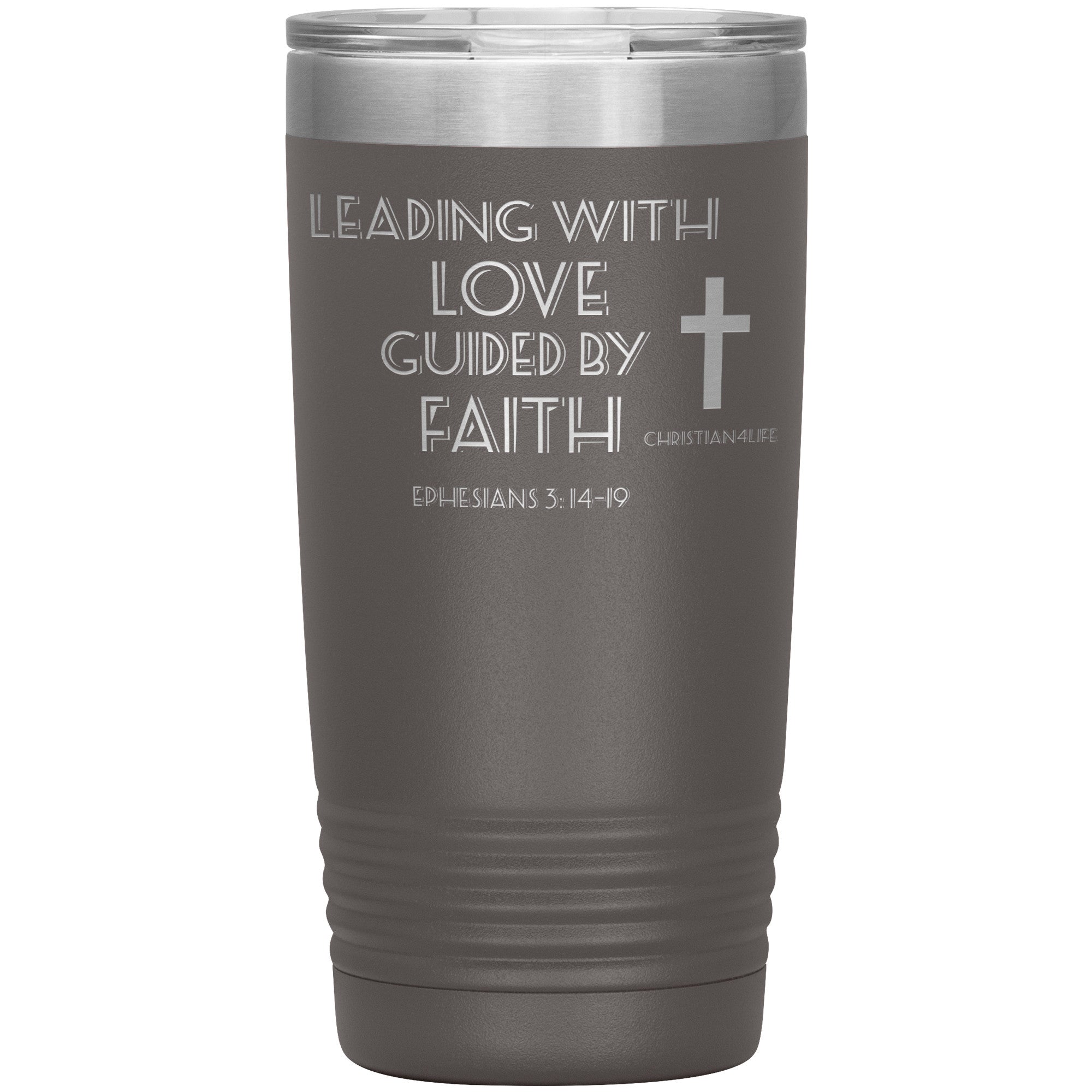 20oz Christian Insulated Tumbler -Leading with Love