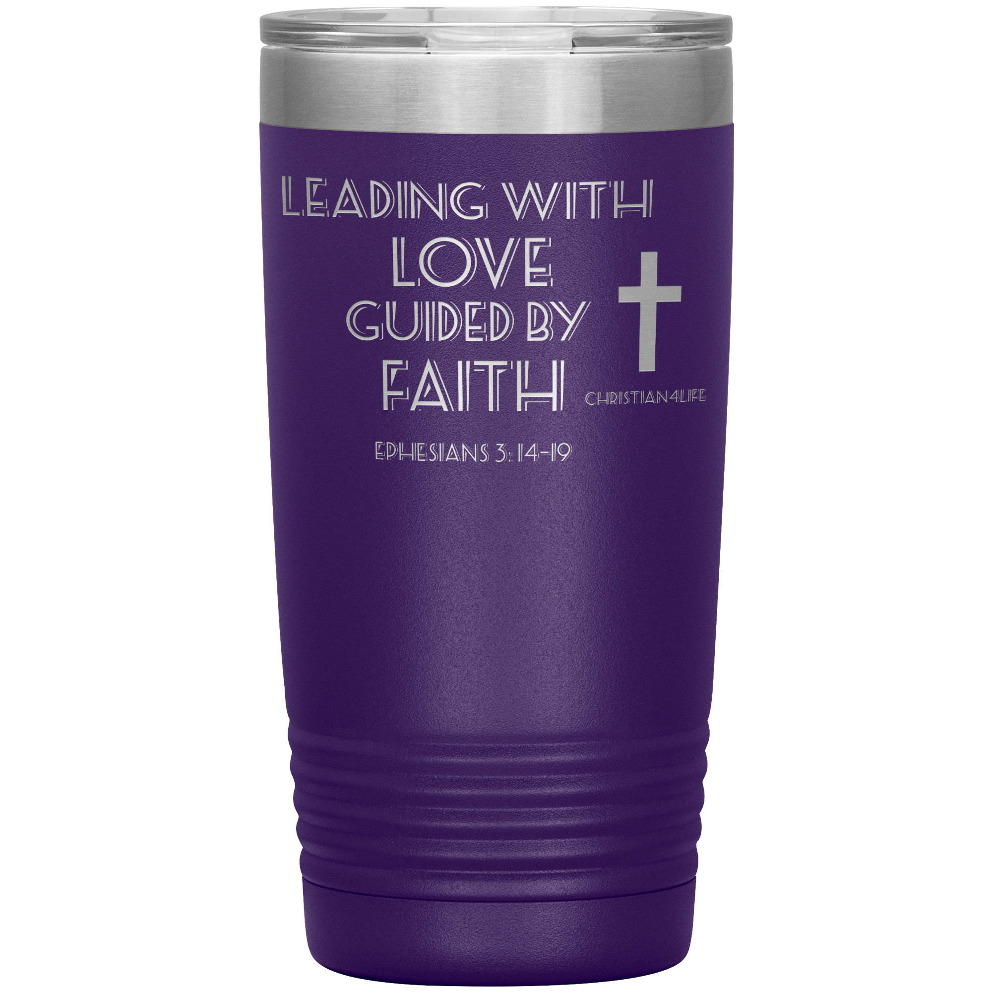 20oz Christian Insulated Tumbler -Leading with Love