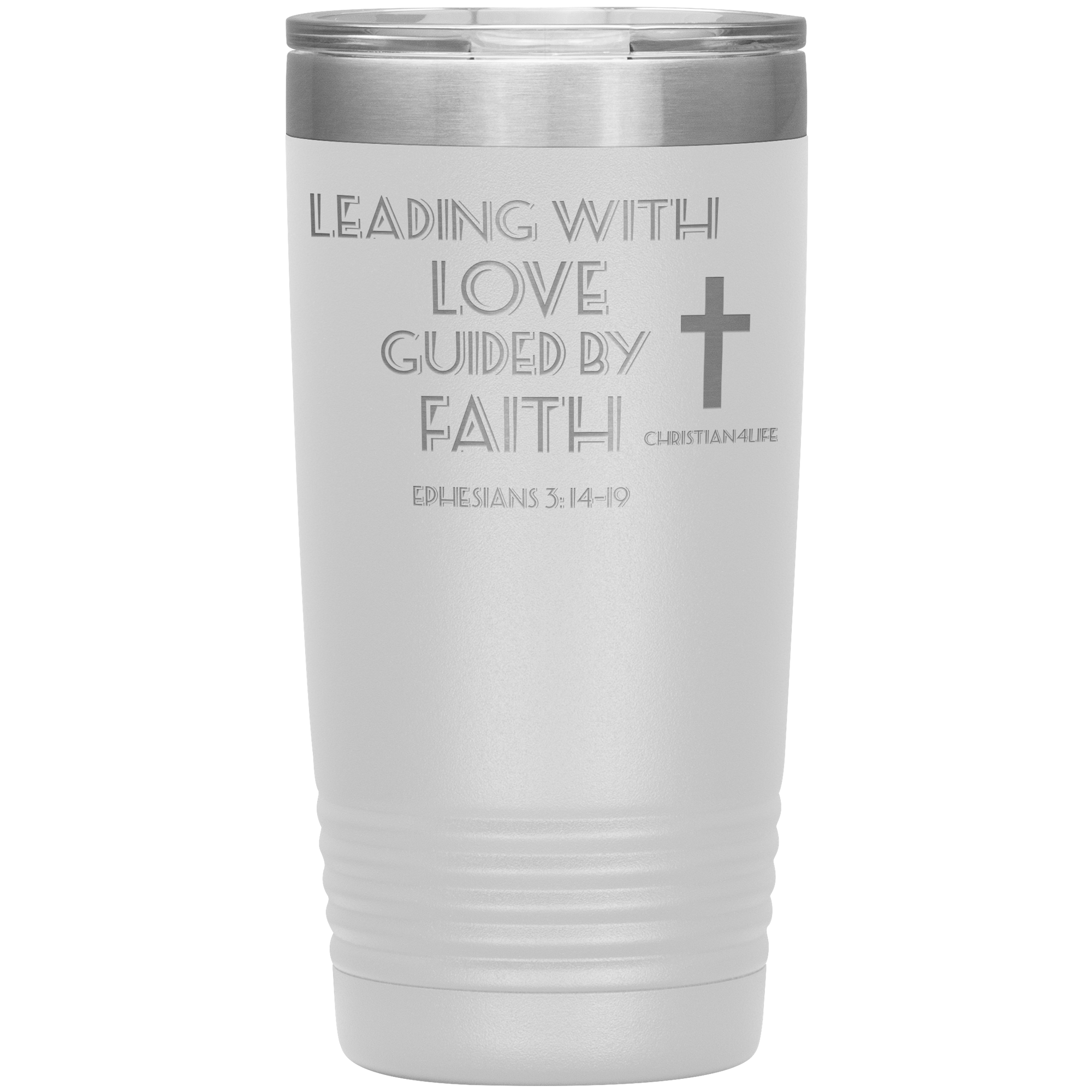 20oz Christian Insulated Tumbler -Leading with Love