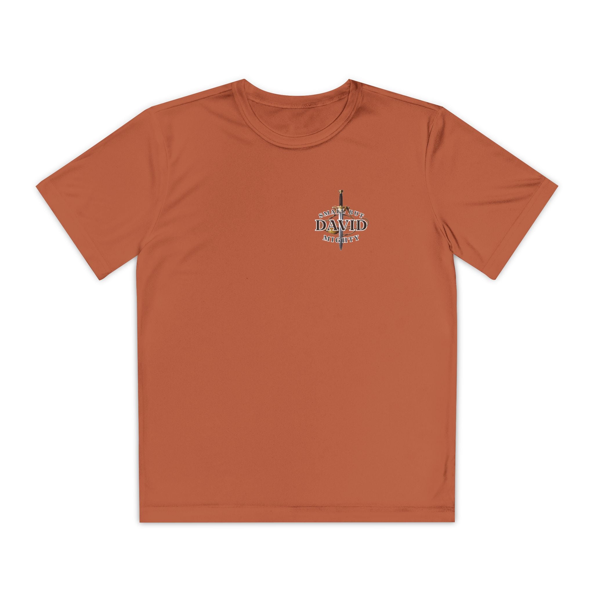 1 Timothy 4:12: 'Small But Mighty' Stones Youth Competitor Tee
