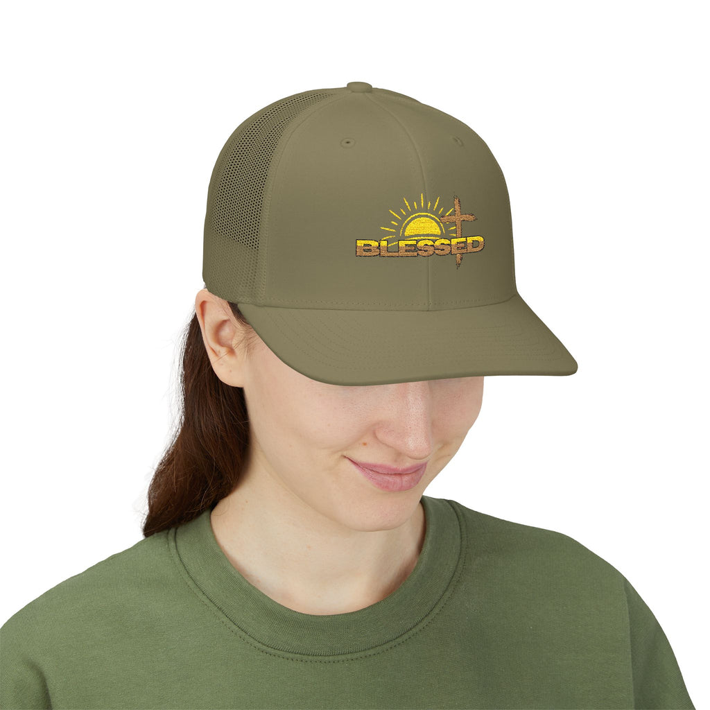'Blessed' Sunrise Trucker Cap