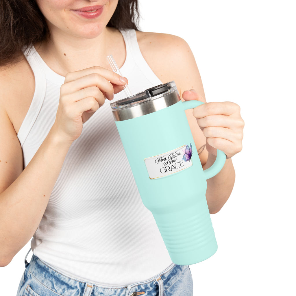 40oz Insulated Travel Mug — Tried, Tested, & True Grace