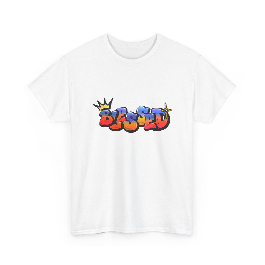 'Blessed' Crown Graffiti Tee