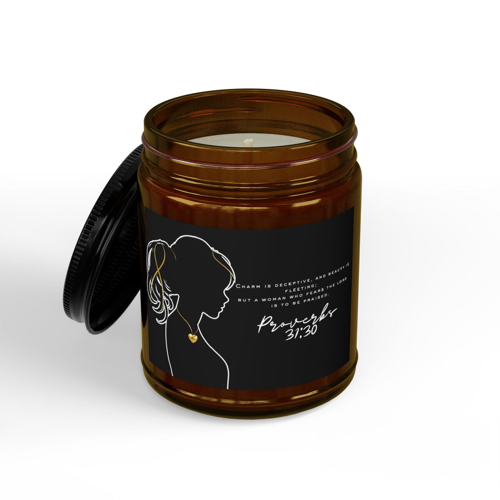 Proverbs 31:30: Gold Heart— Soy Candle (4oz & 9oz)