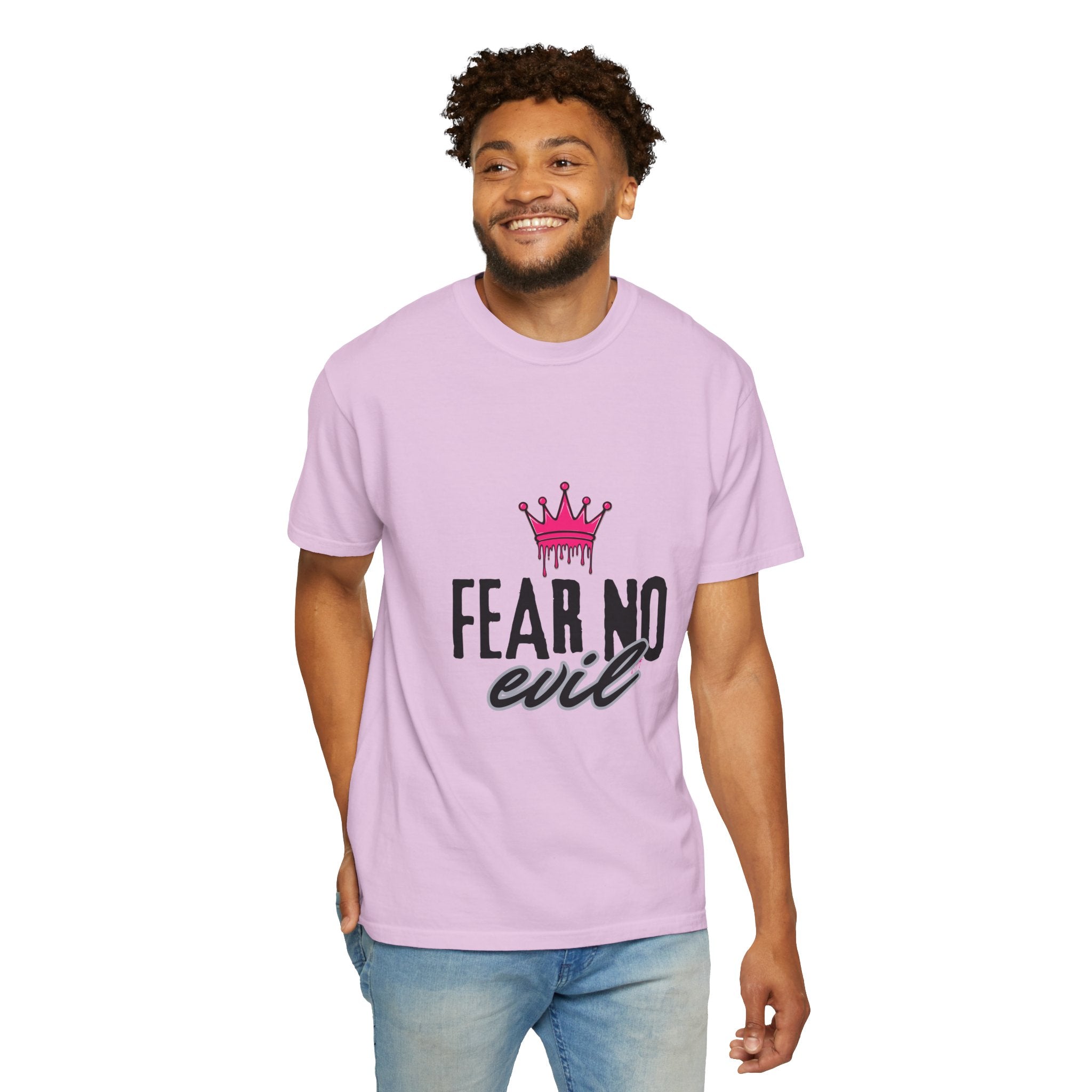 'Fear No Evil' Crown Pink