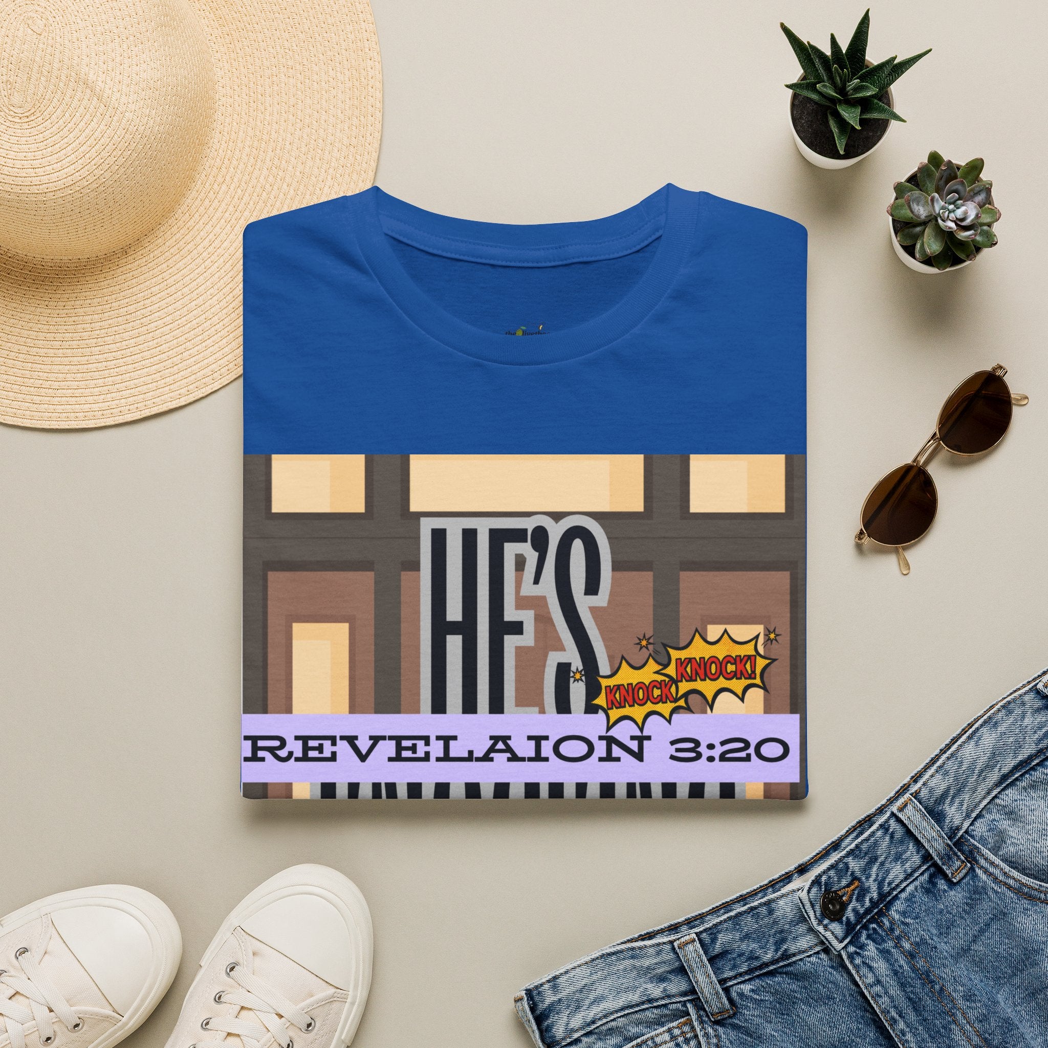 “He’s Knocking” Revelation 3:20 — Graphic T‑Shirt