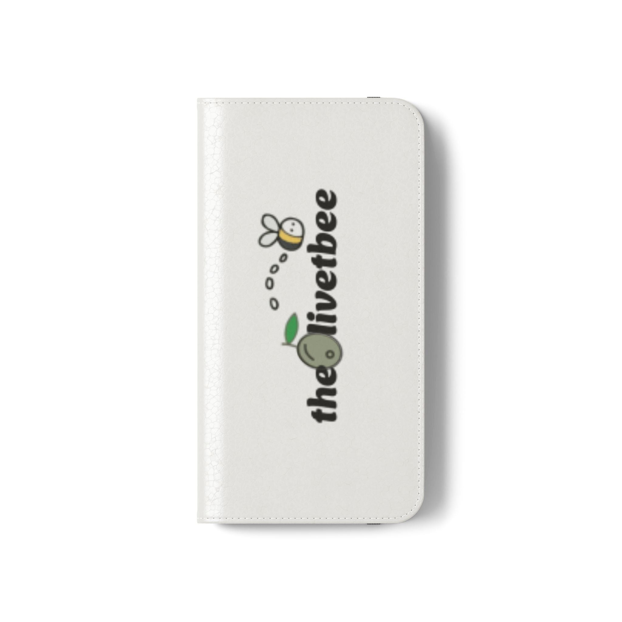 Flip Case Phone Wallet — 'theOlivetbee' Folio with Card Slots