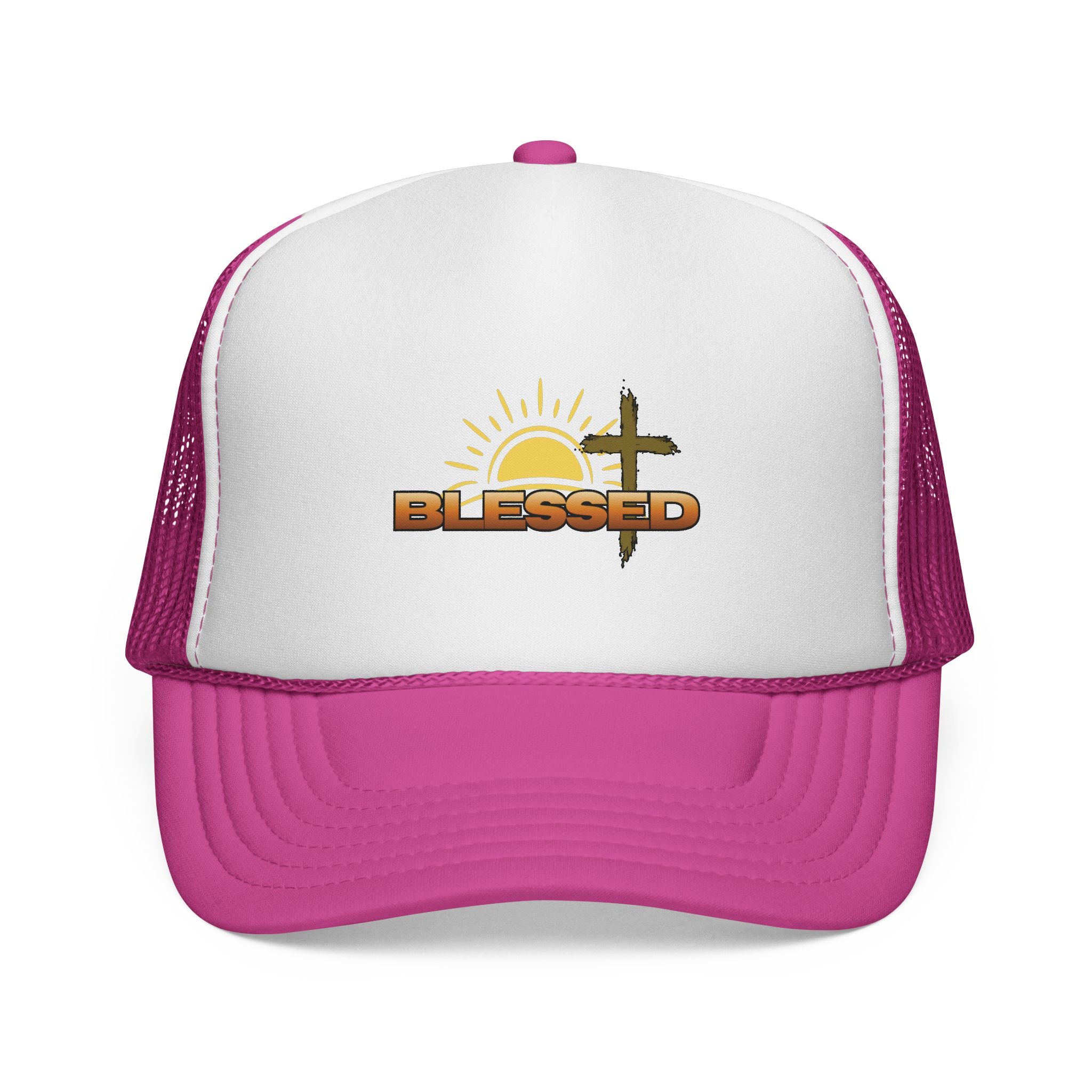 'Blessed' Sunrise Bold Trucker Cap
