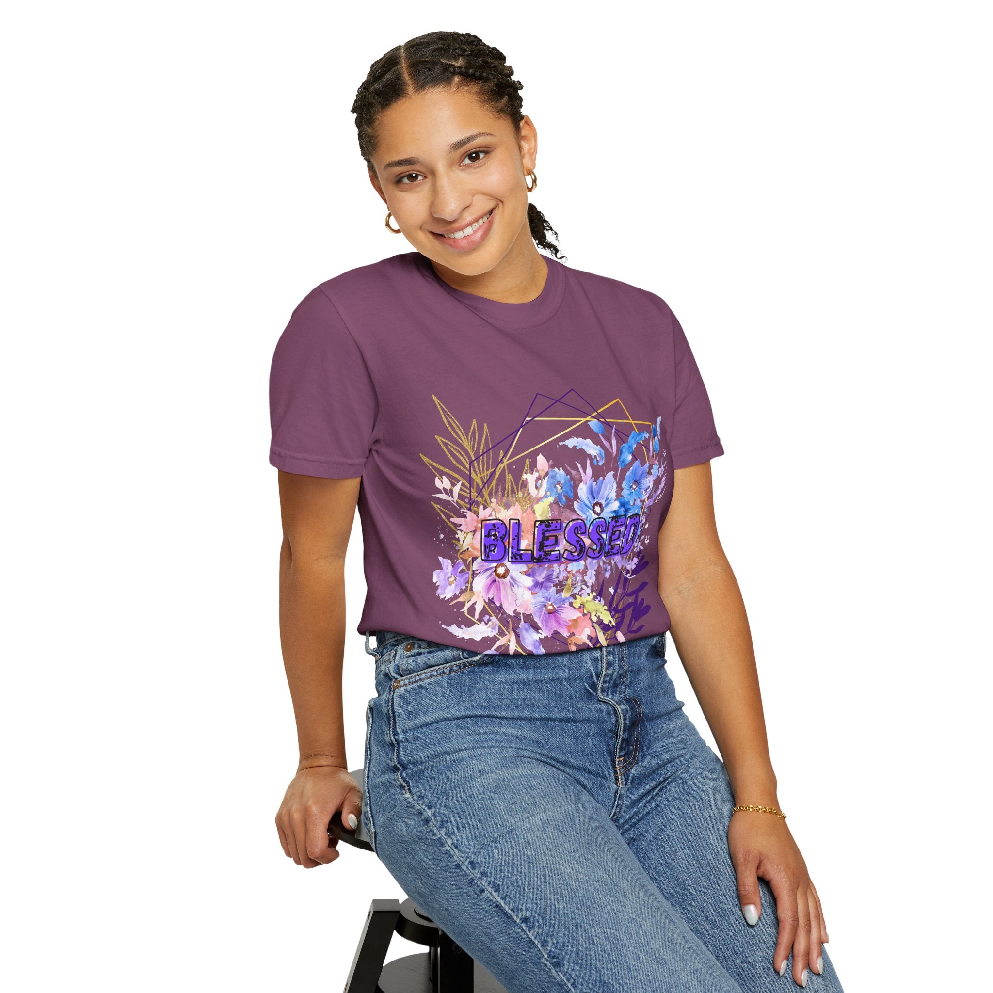 'Blessed'  — Floral T-Shirt