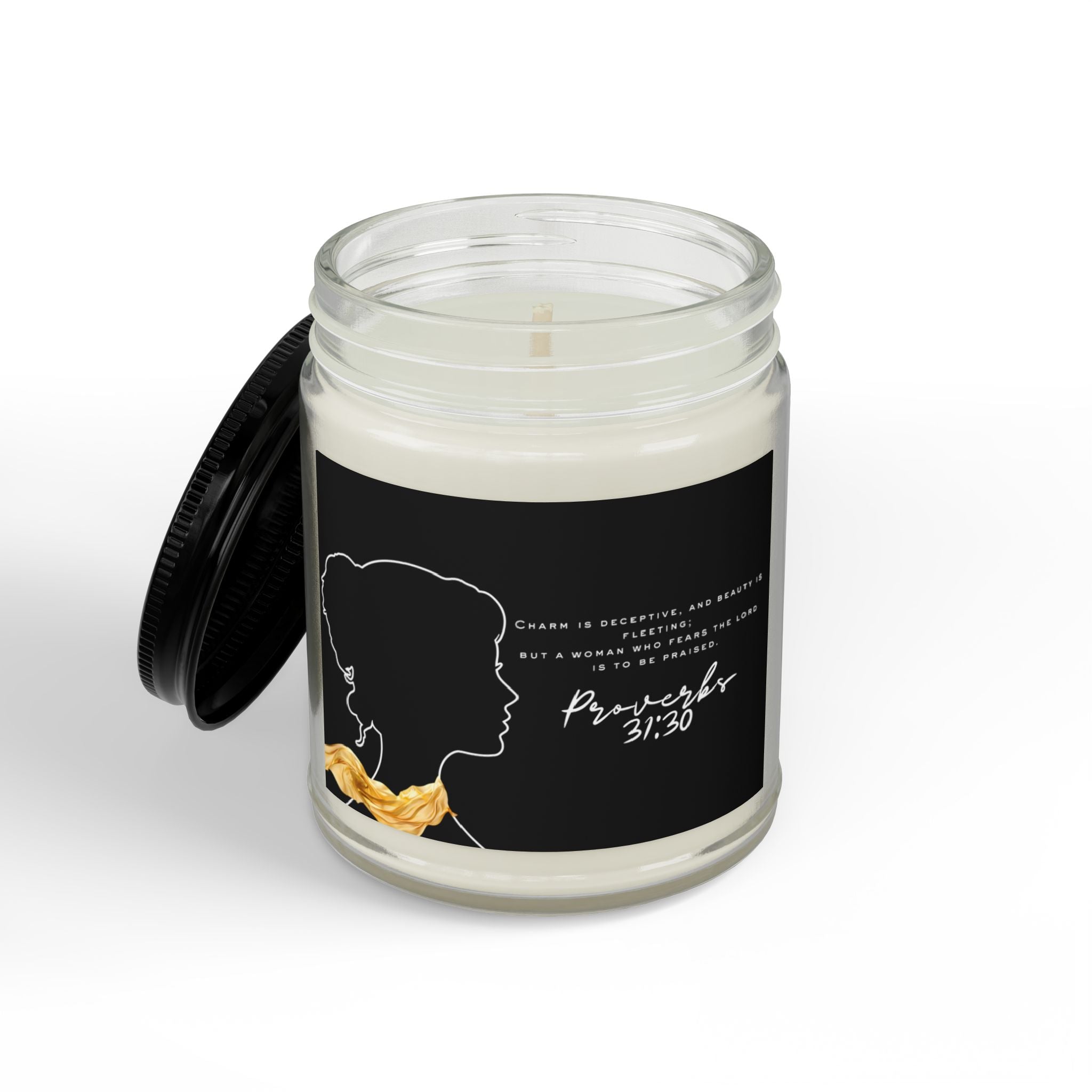 Proverbs 31:30: Gold Scarf— Soy Candle (4oz & 9oz)