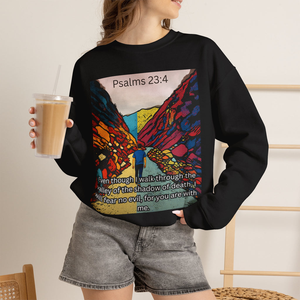 Psalm 23:4 — Crewneck Sweatshirt