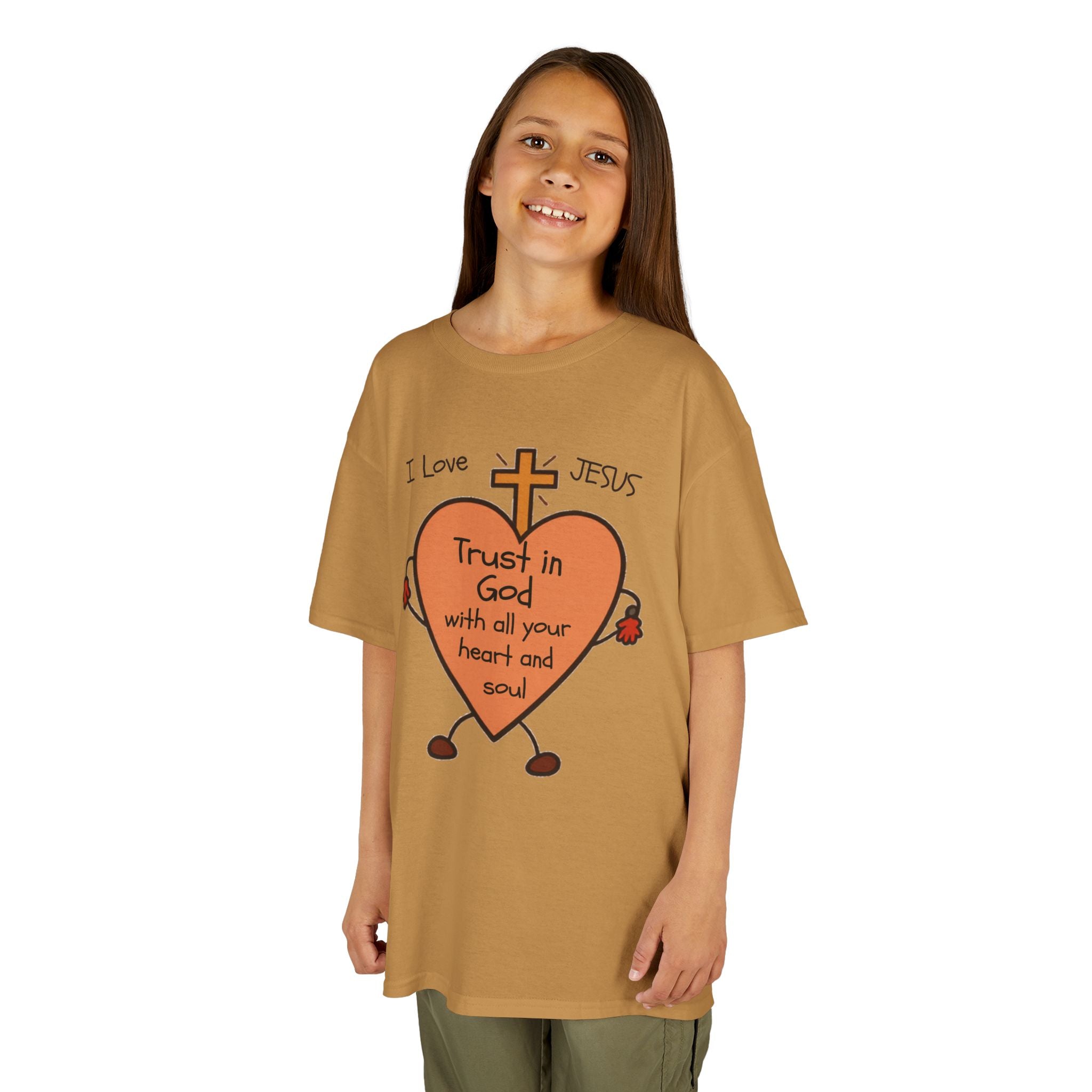 "Trust In God With Your Heart and Soul" - Kids Tee