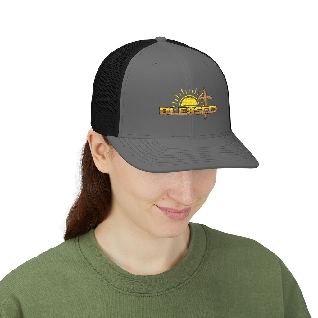 'Blessed' Sunrise Trucker Cap