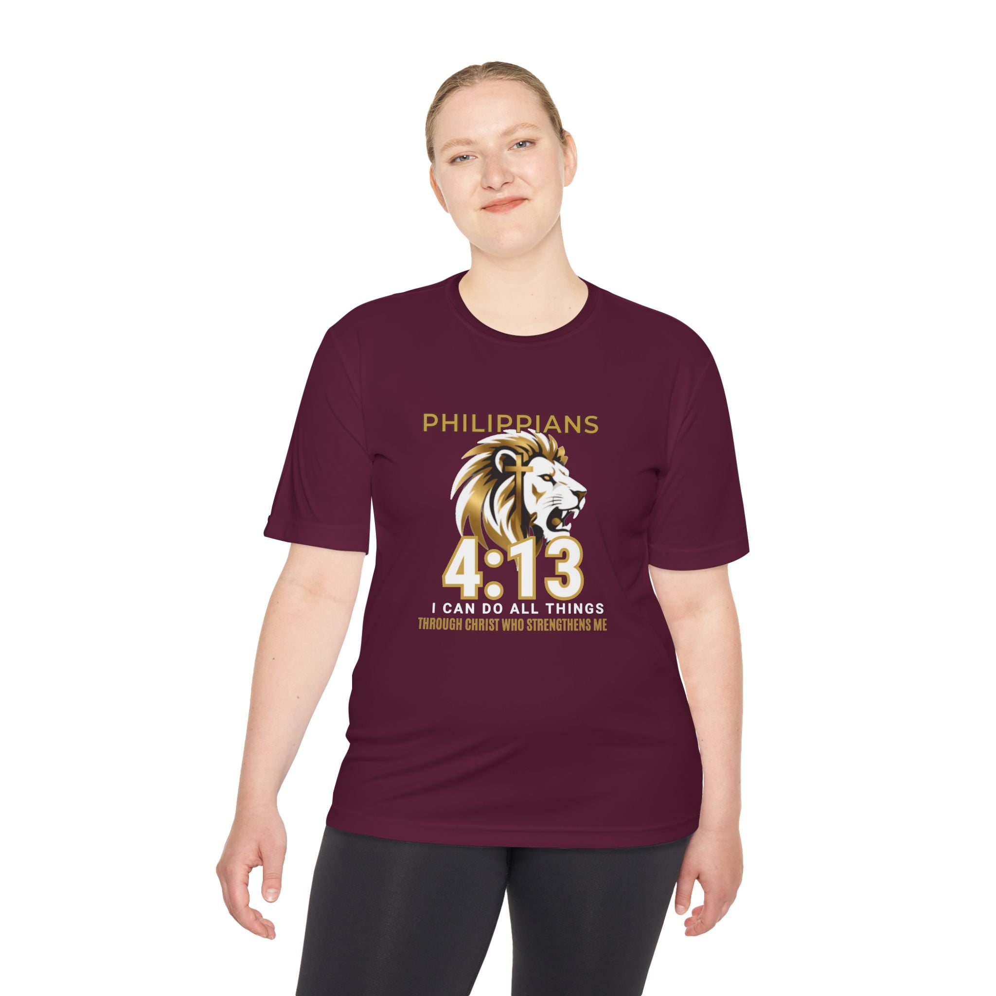 Philippians 4:13: "I Can Do All Things" — Moisture Wicking T-Shirt