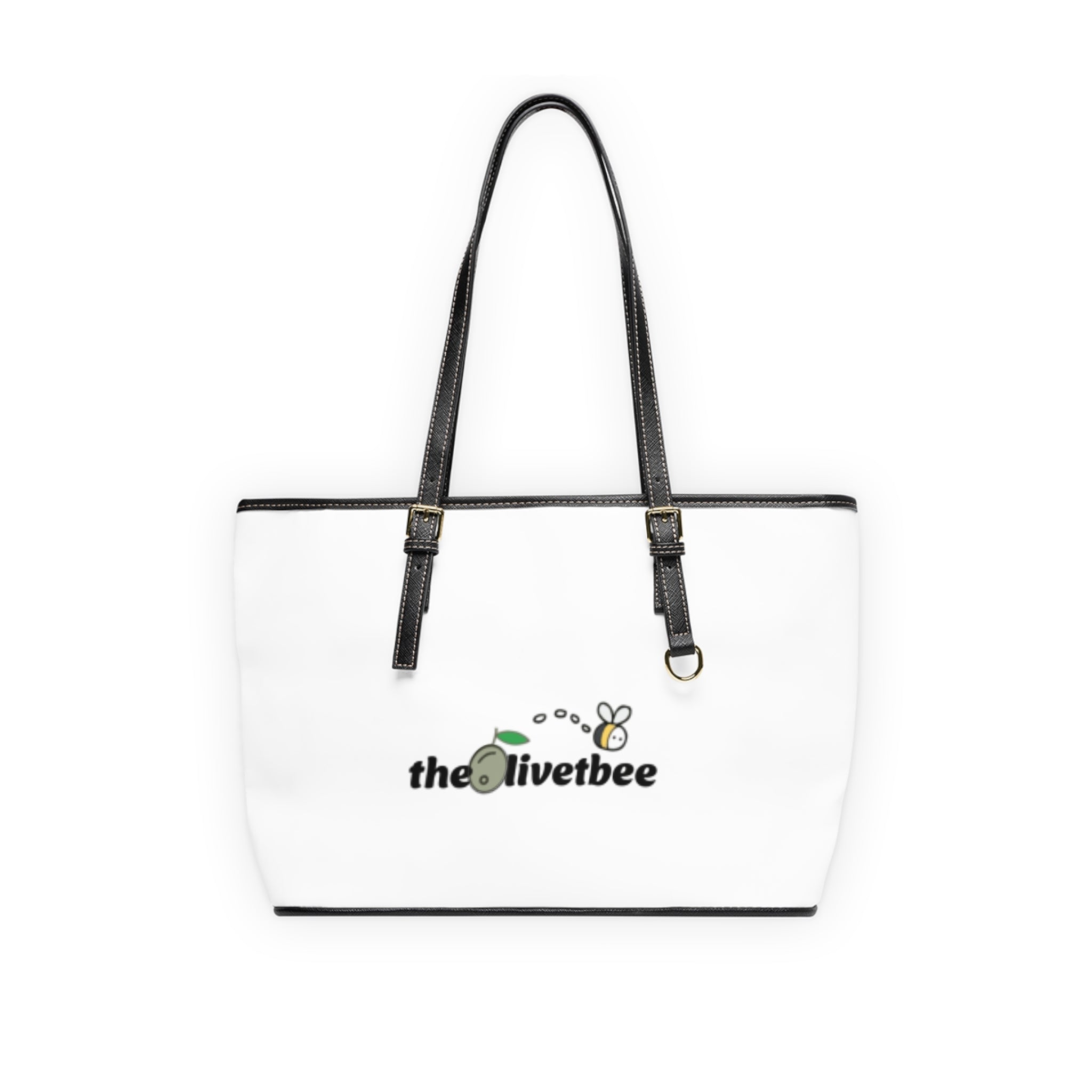 Hebrews 11:1 PU Leather Shoulder Bag — Christian Tote with "theOlivetbee" Logo