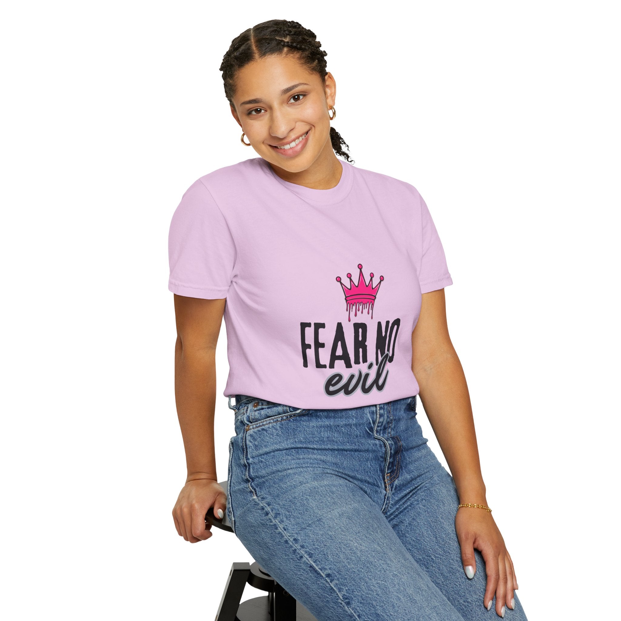'Fear No Evil' Crown Pink