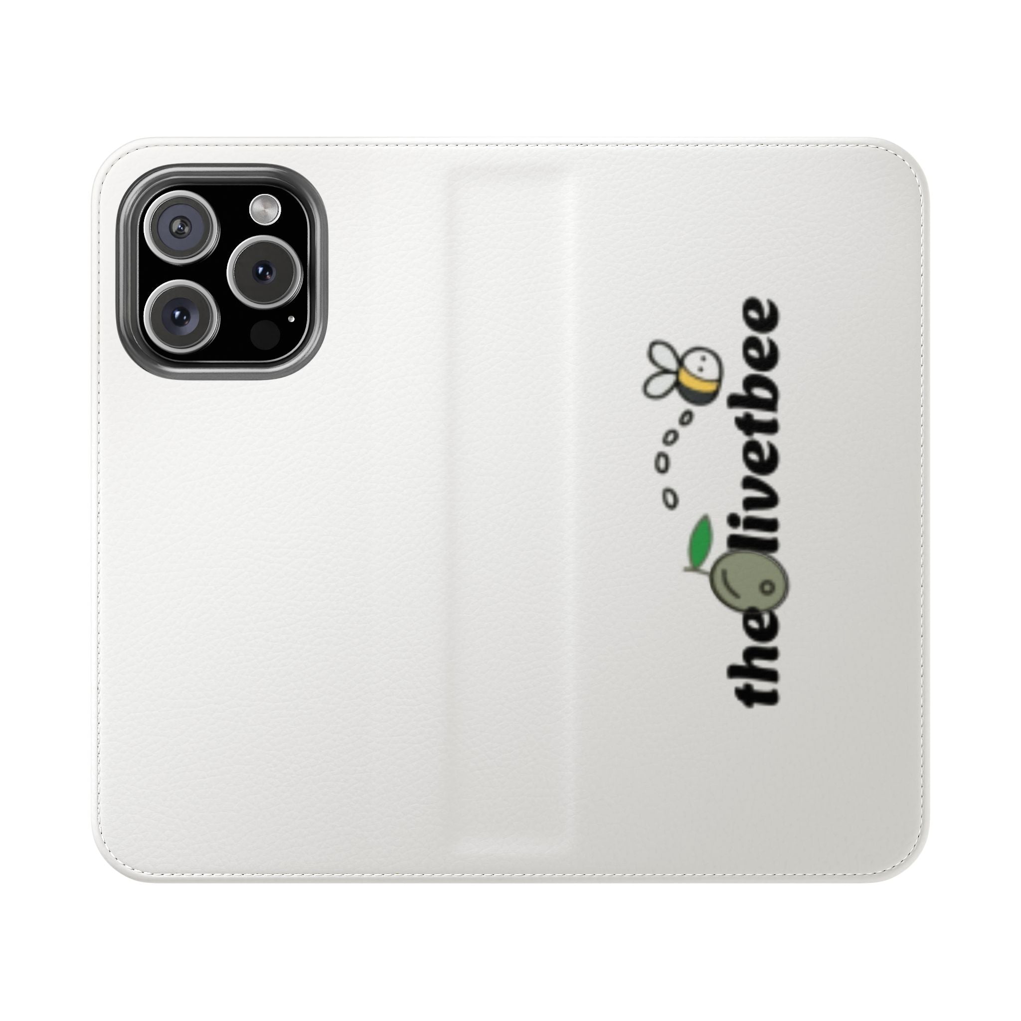 Flip Case Phone Wallet — 'theOlivetbee' Folio with Card Slots