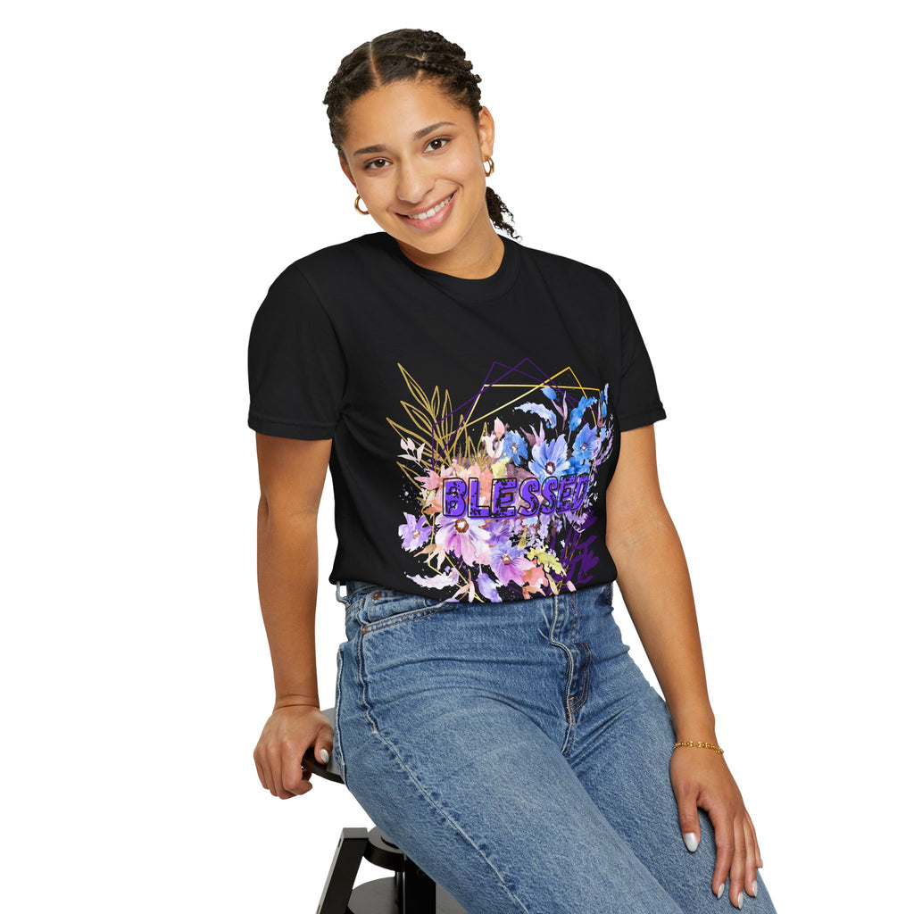 'Blessed'  — Floral T-Shirt