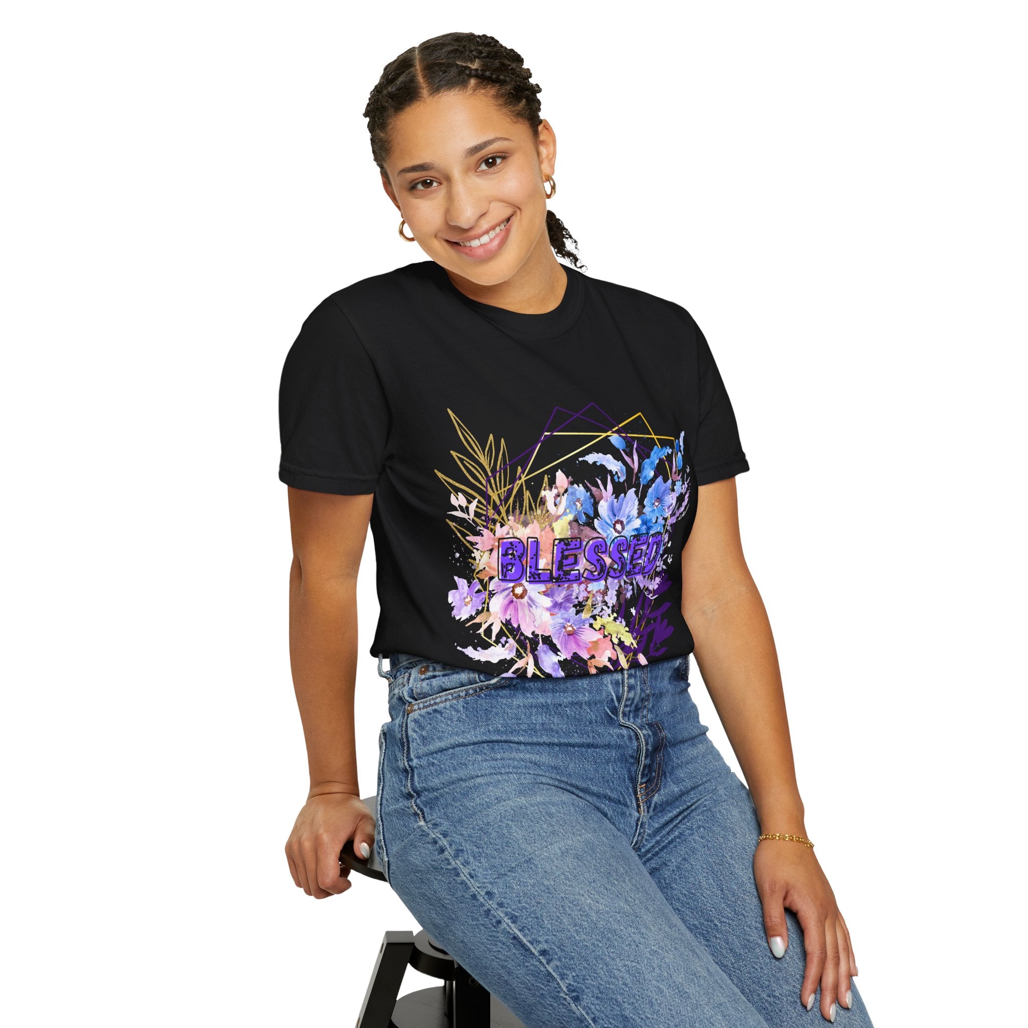 'Blessed'  — Floral T-Shirt