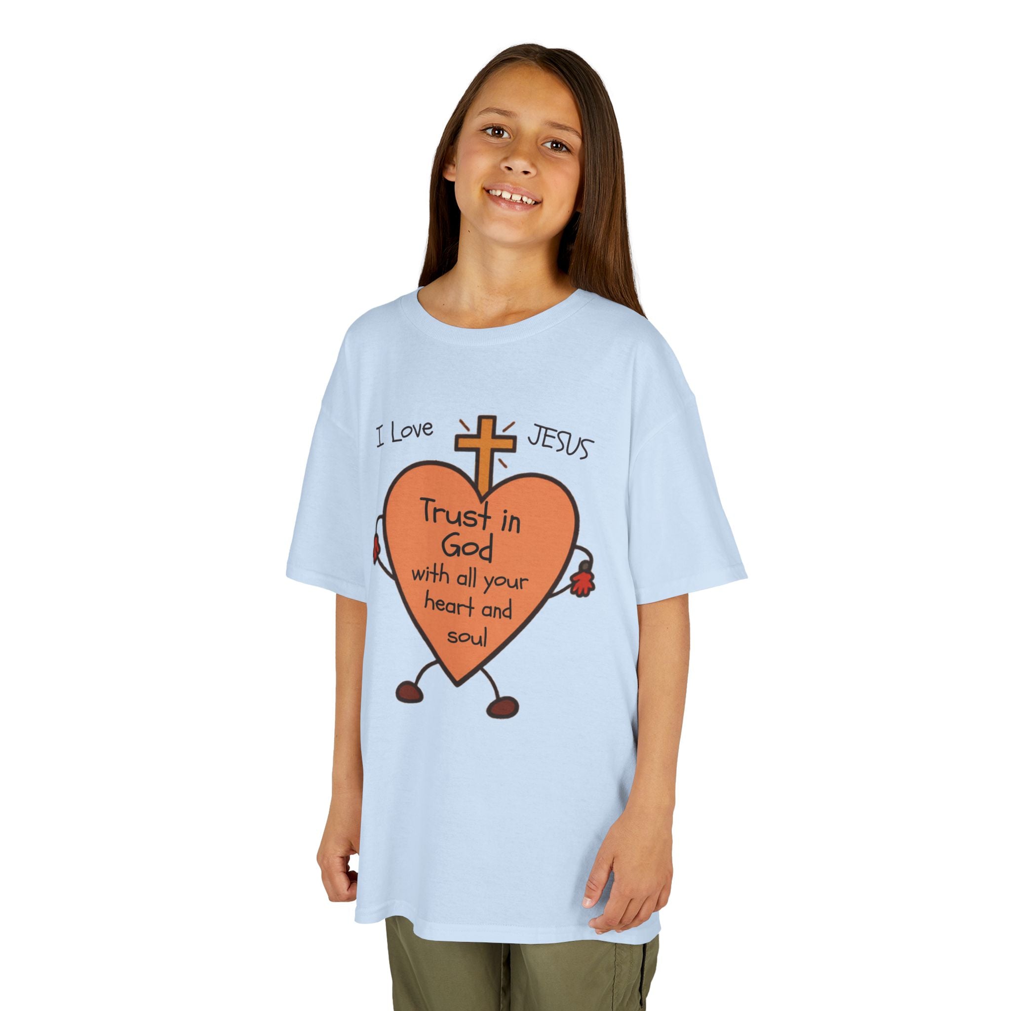 "Trust In God With Your Heart and Soul" - Kids Tee