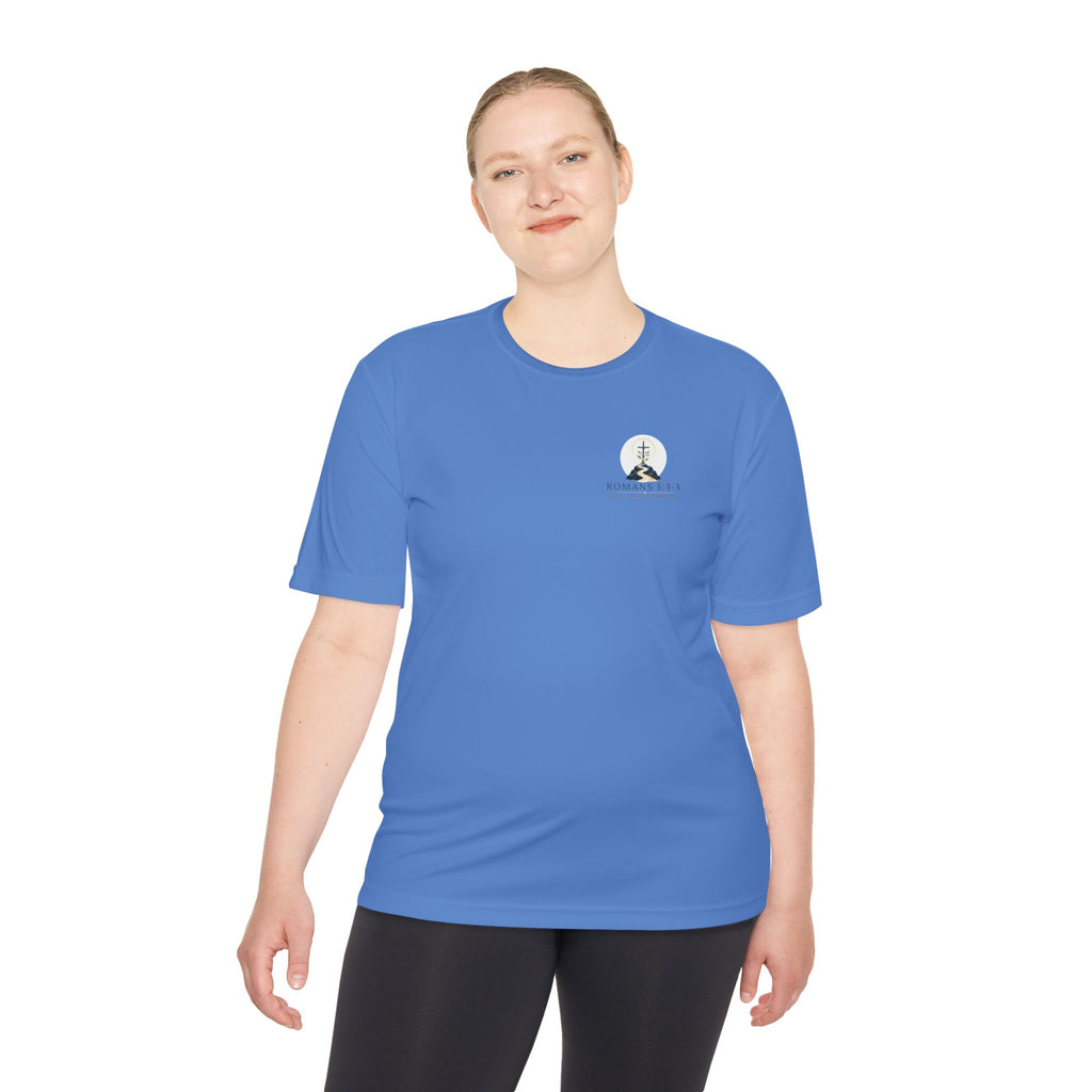 Romans 5:3-5 Christian workout T-Shirt