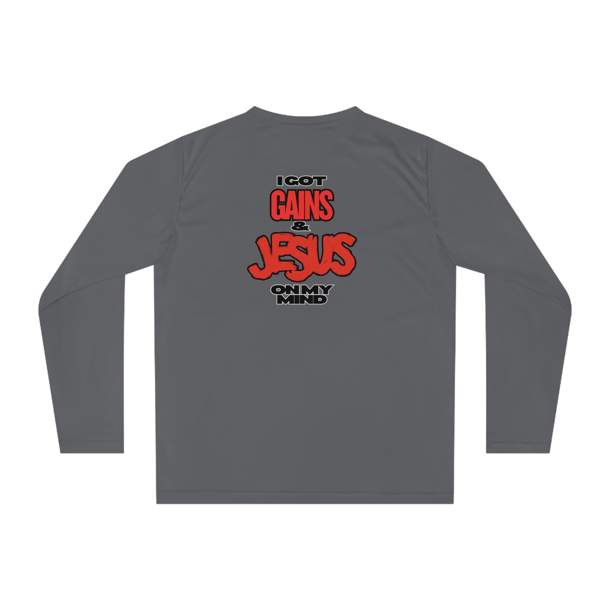 “Please Do Not Disturb: I Got Gains & Jesus on My Mind" - Performance Long Sleeve