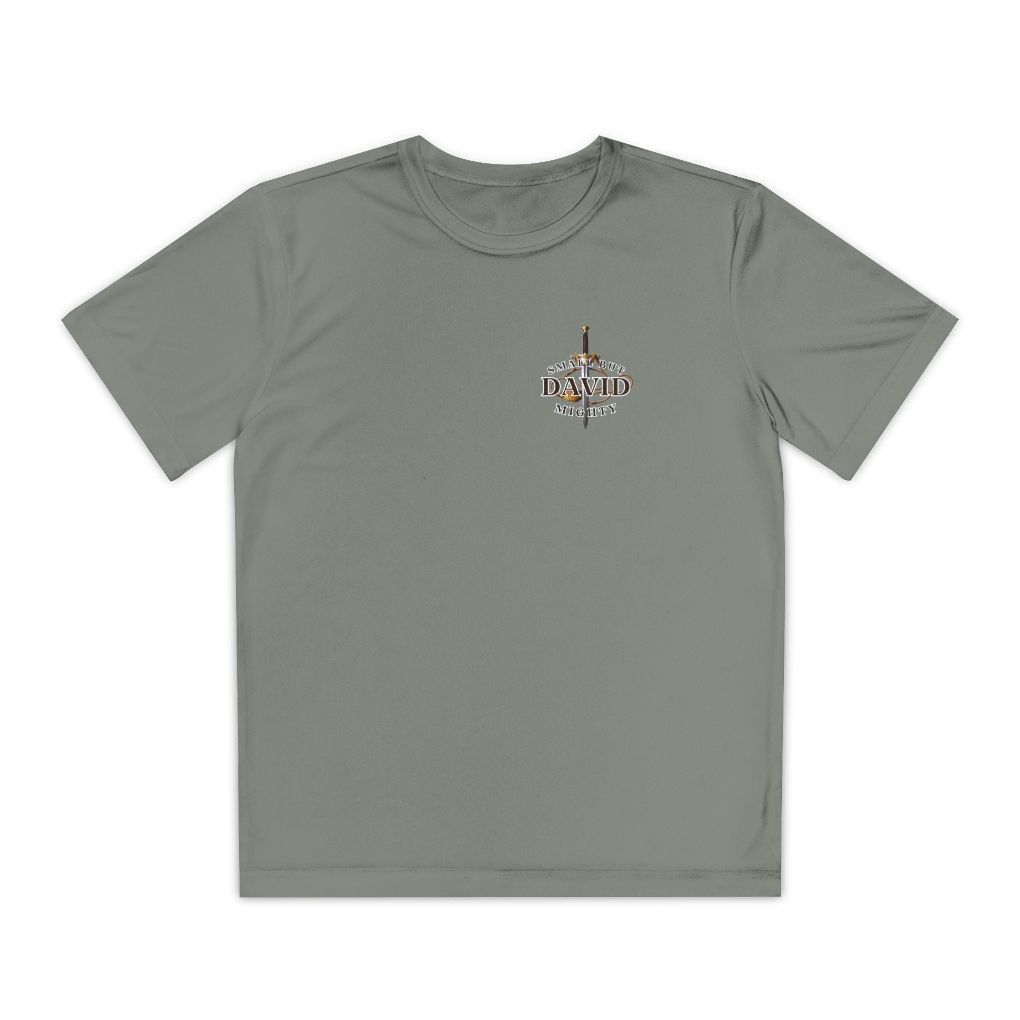 1 Timothy 4:12: 'Small But Mighty' Stones Youth Competitor Tee