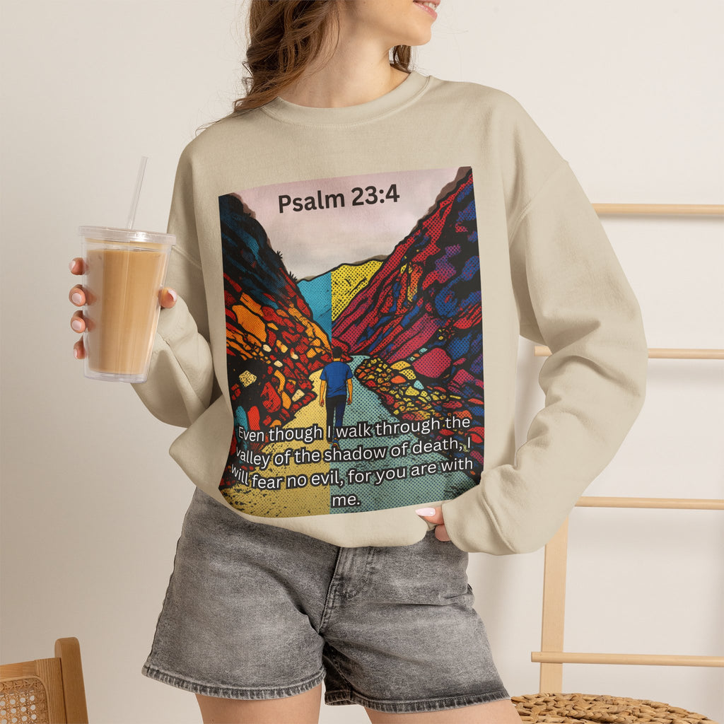 Psalm 23:4 — Crewneck Sweatshirt