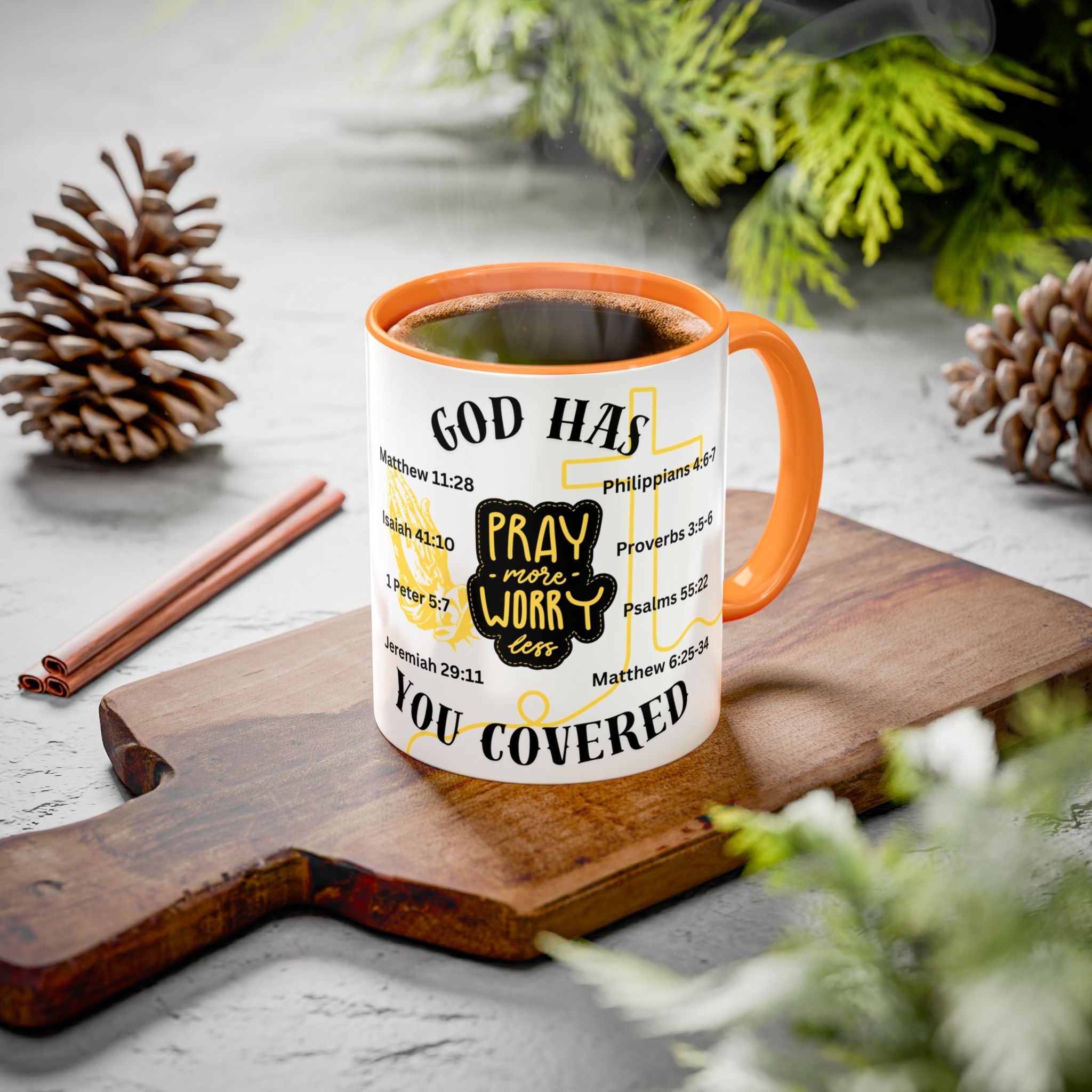 "Pray More, Worry Less" Mug  (11oz/15oz)