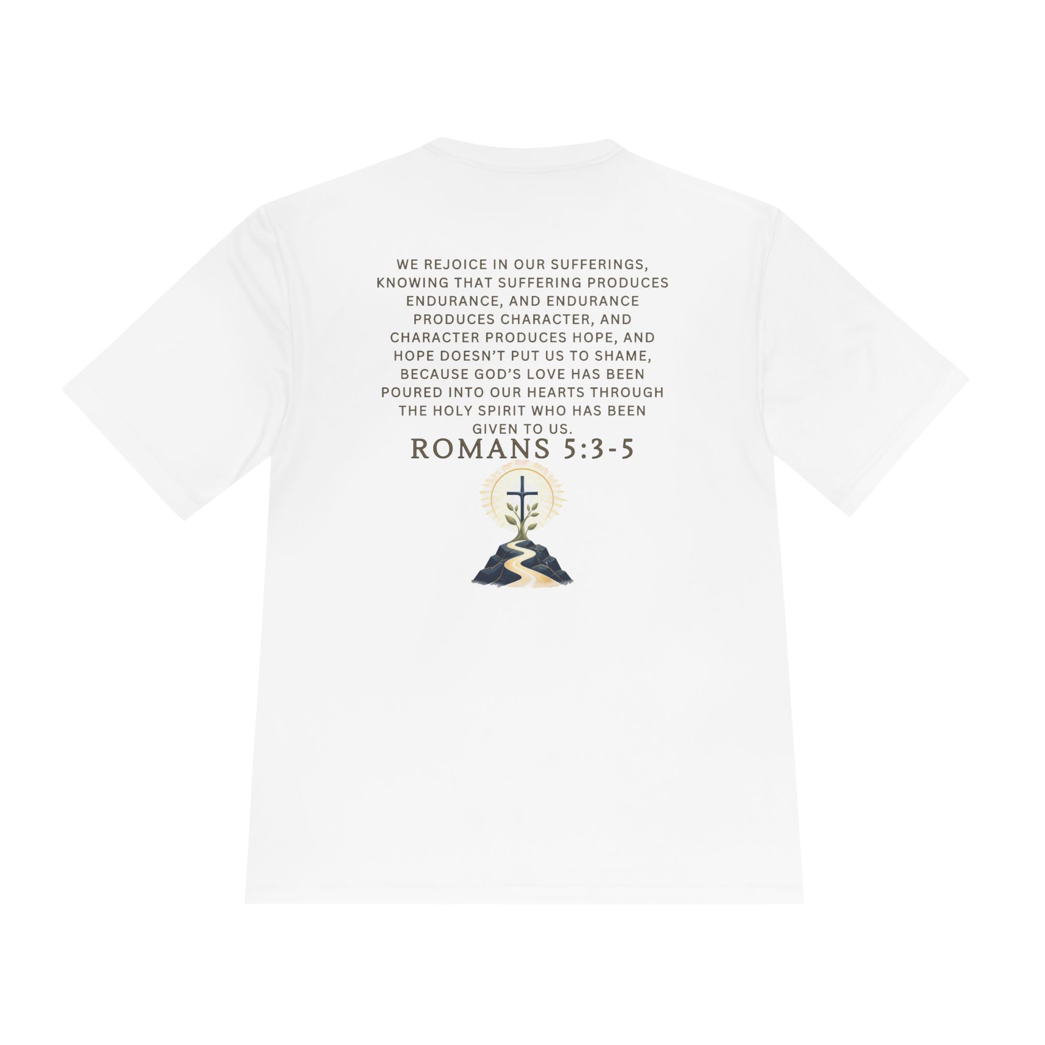 Romans 5:3-5 Christian workout T-Shirt