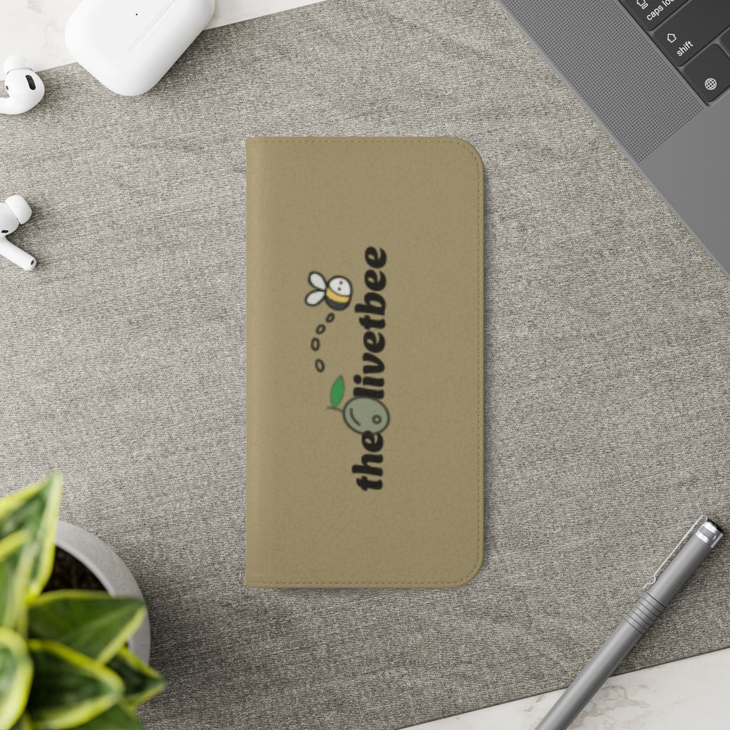 Flip Case Phone Wallet — 'theOlivetbee' Logo Folio Cover with Card Slots