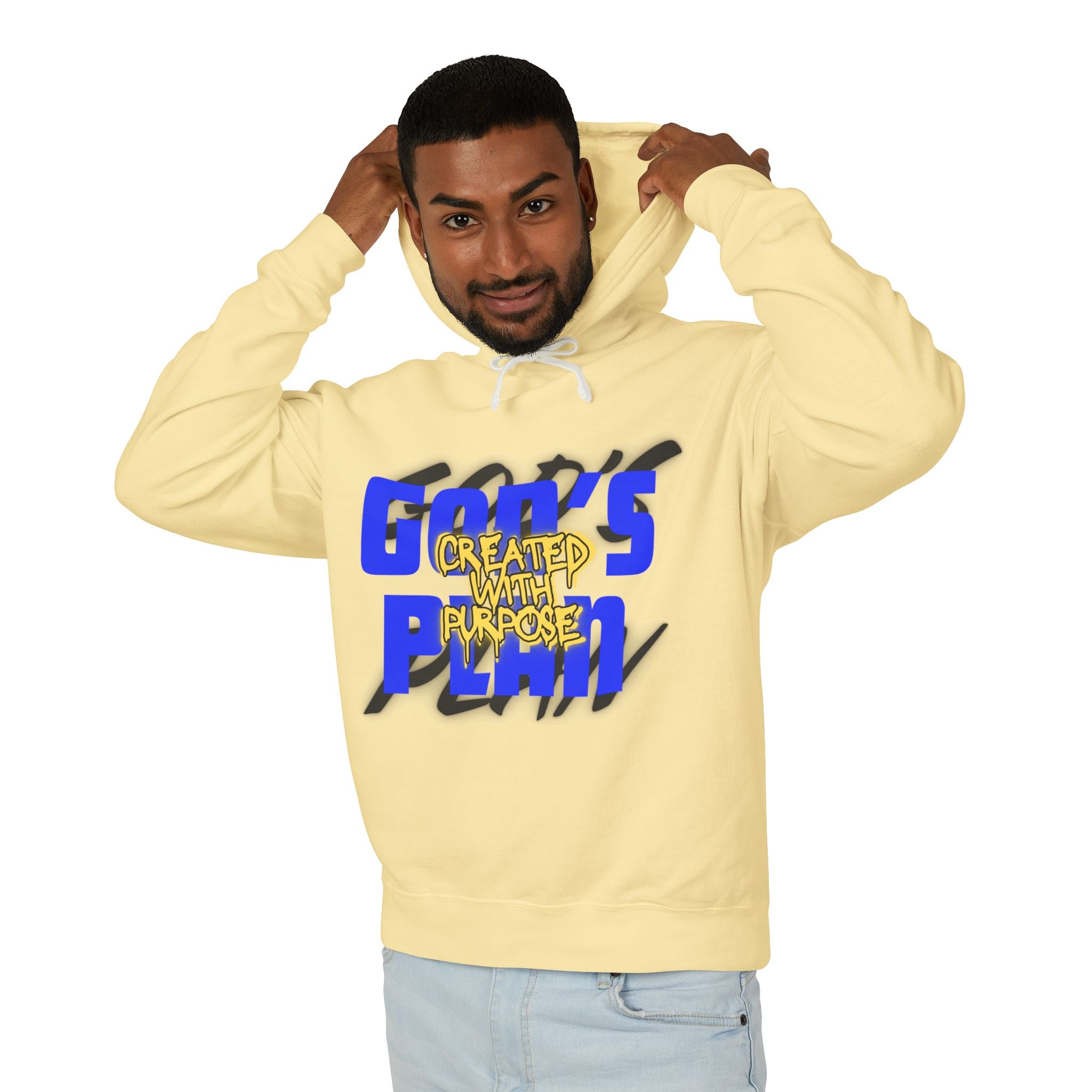 "Created With Purpose" Lightweight Hooded Sweatshirt