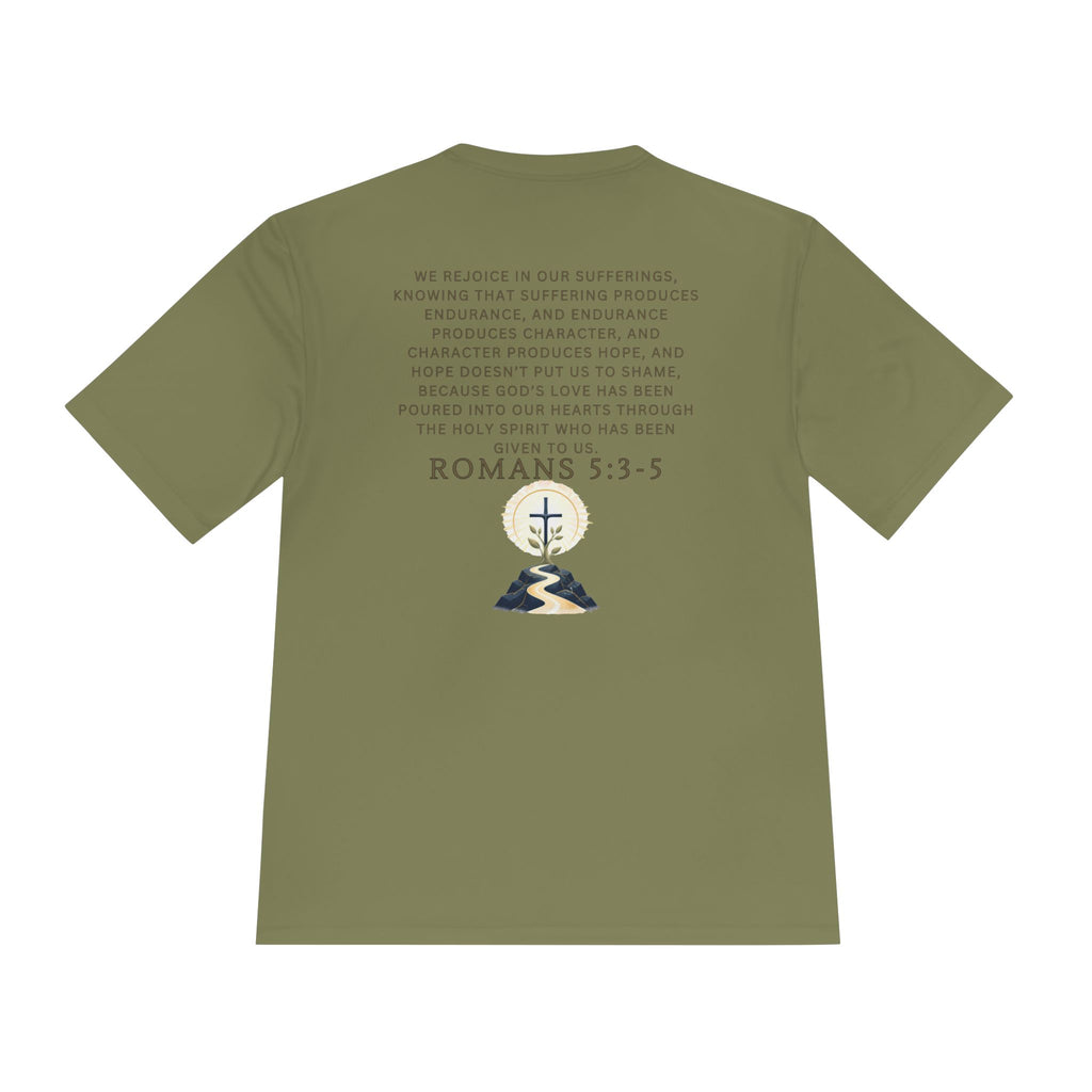 Romans 5:3-5 Christian workout T-Shirt