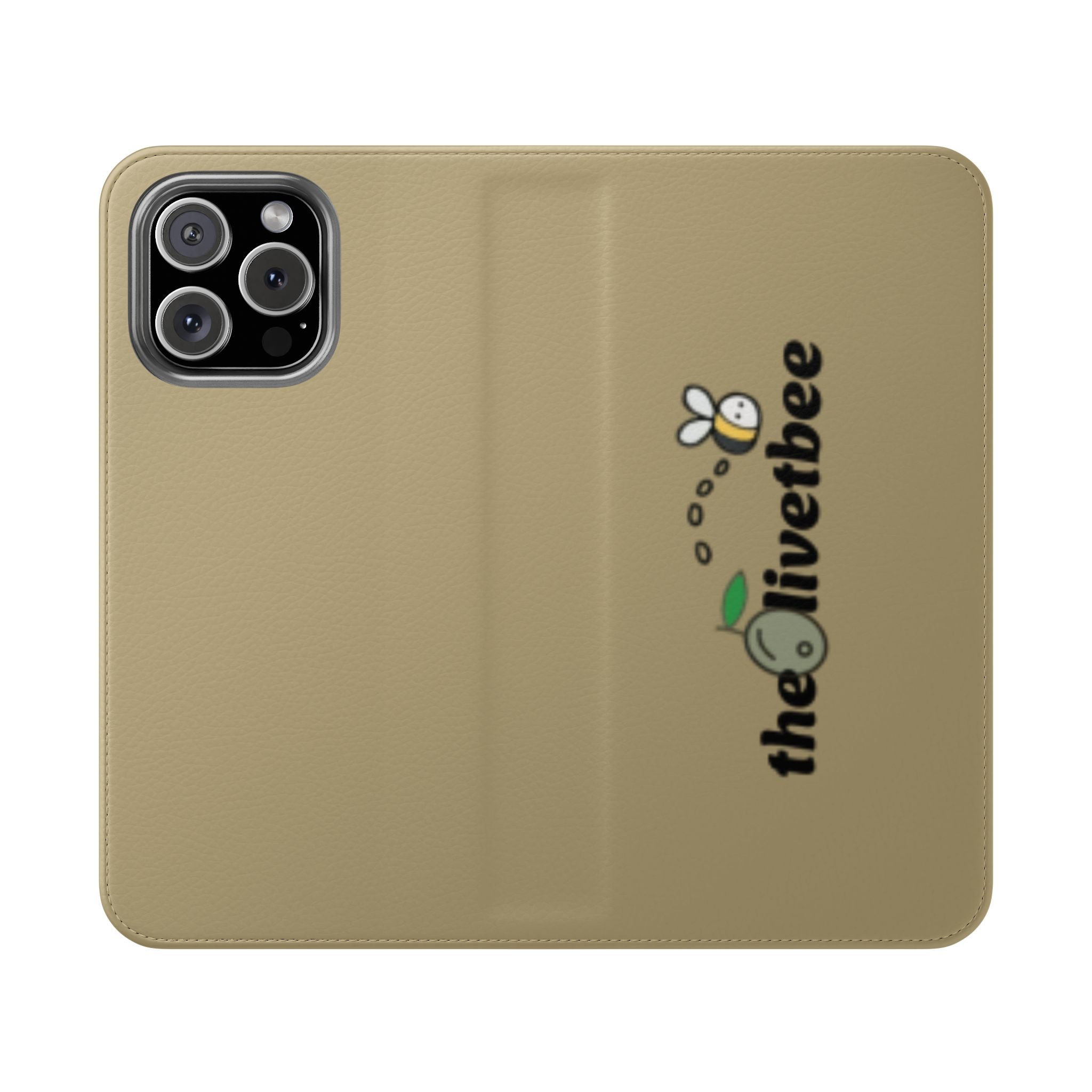 Flip Case Phone Wallet — 'theOlivetbee' Logo Folio Cover with Card Slots
