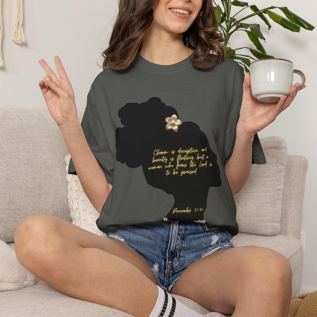Proverbs 31:30 Pearls - T-Shirt