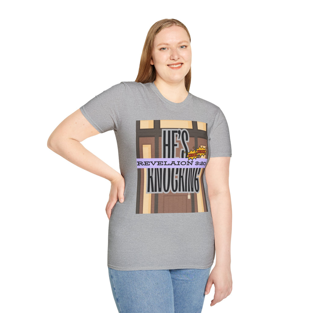 “He’s Knocking” Revelation 3:20 — Graphic T‑Shirt