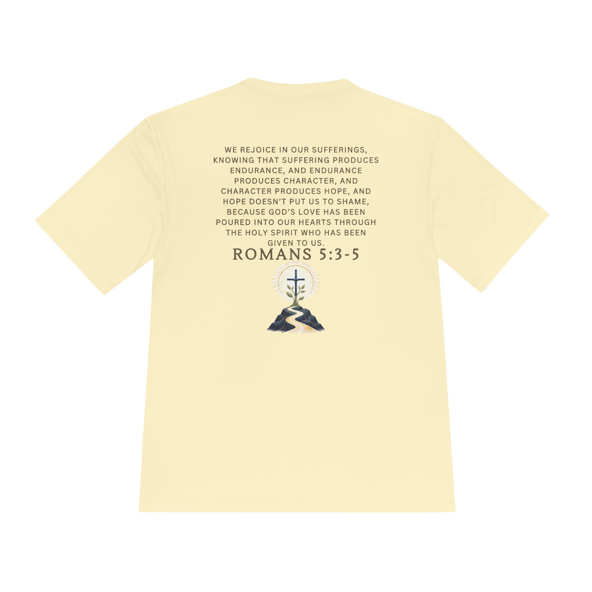 Romans 5:3-5 Christian workout T-Shirt