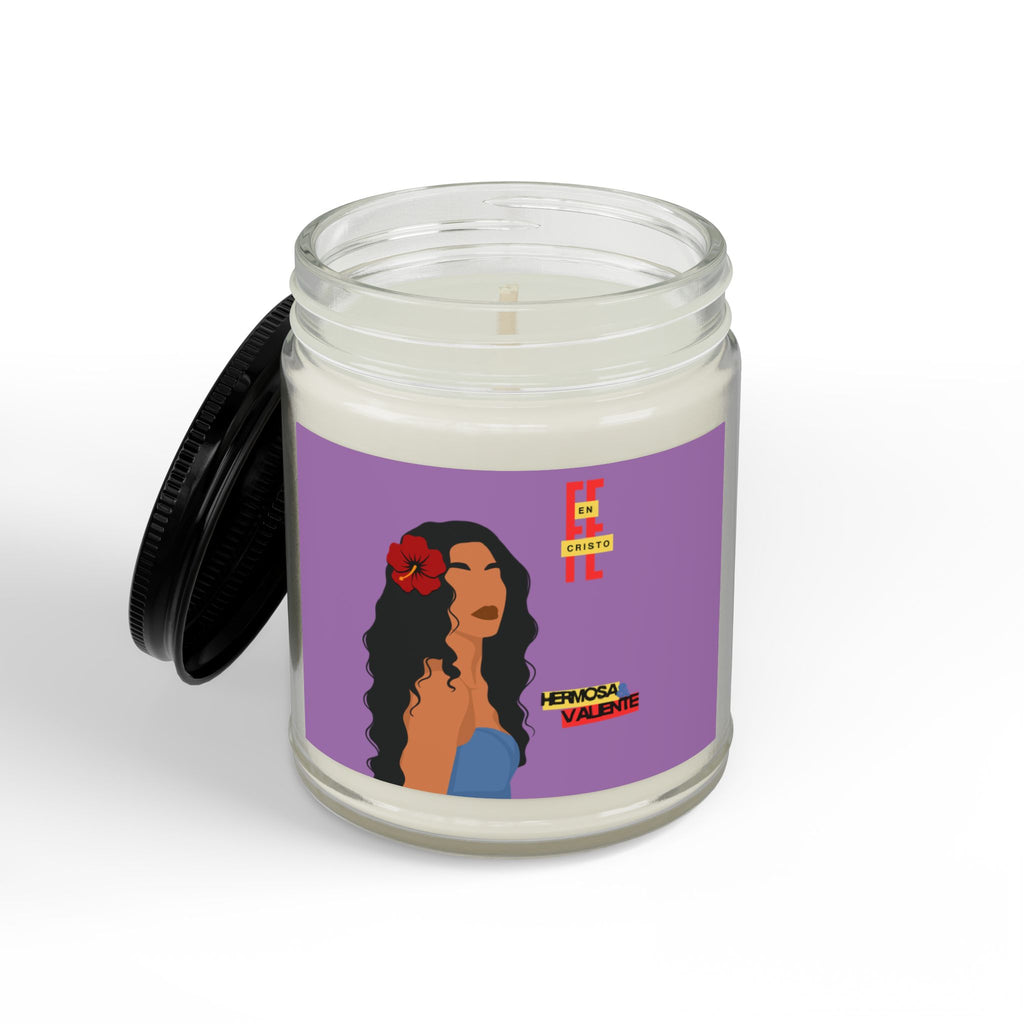'Fe en Cristo': Hermosa & Valiente — Soy Candle (4oz & 9oz)