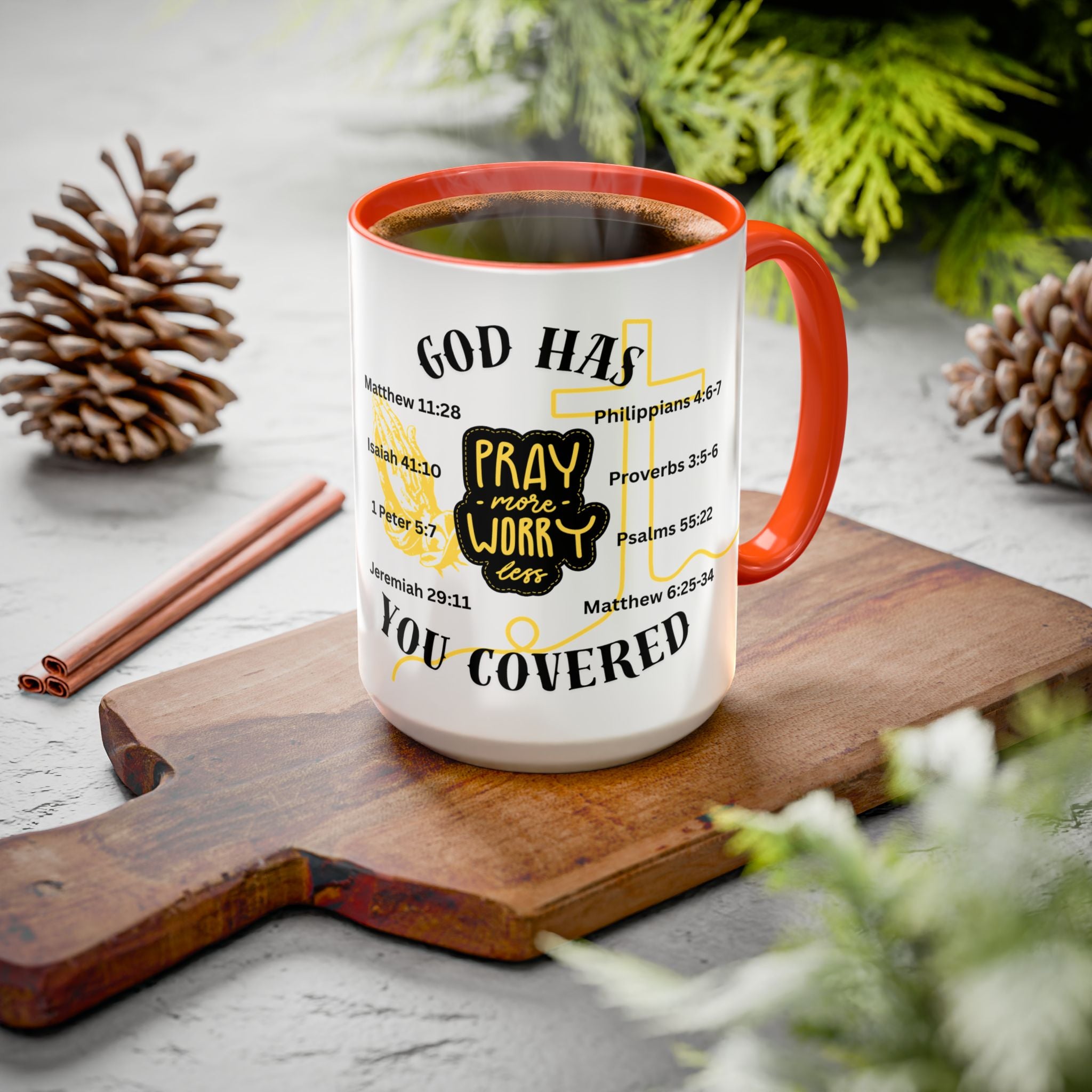 "Pray More, Worry Less" Mug  (11oz/15oz)