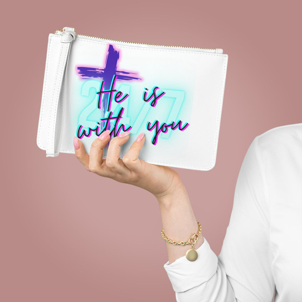 'He Is With You 24/7' Wristlet