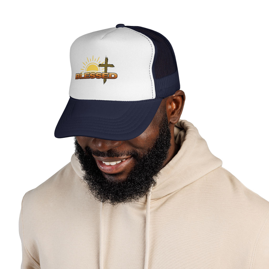 'Blessed' Sunrise Bold Trucker Cap