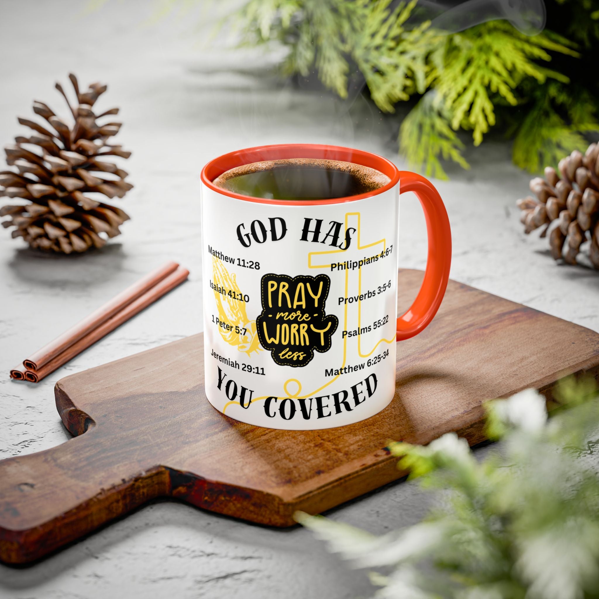 "Pray More, Worry Less" Mug  (11oz/15oz)