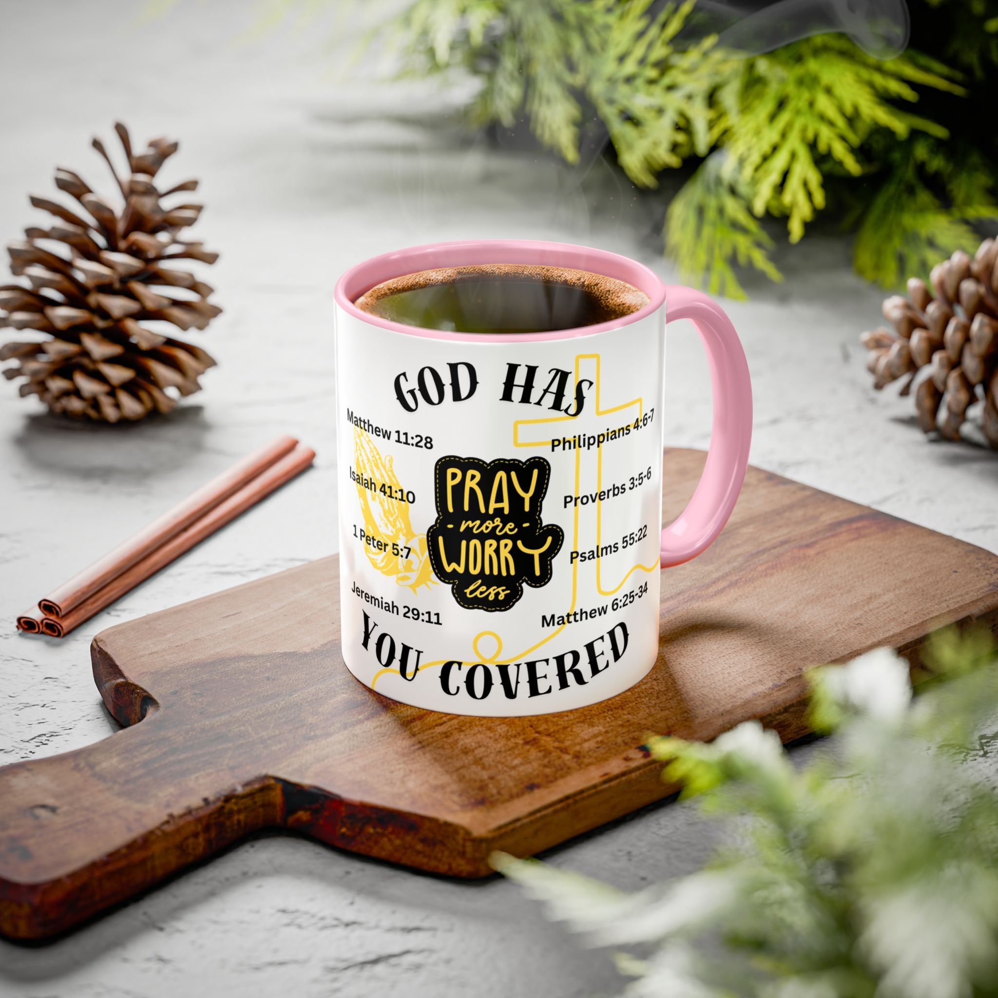 "Pray More, Worry Less" Mug  (11oz/15oz)