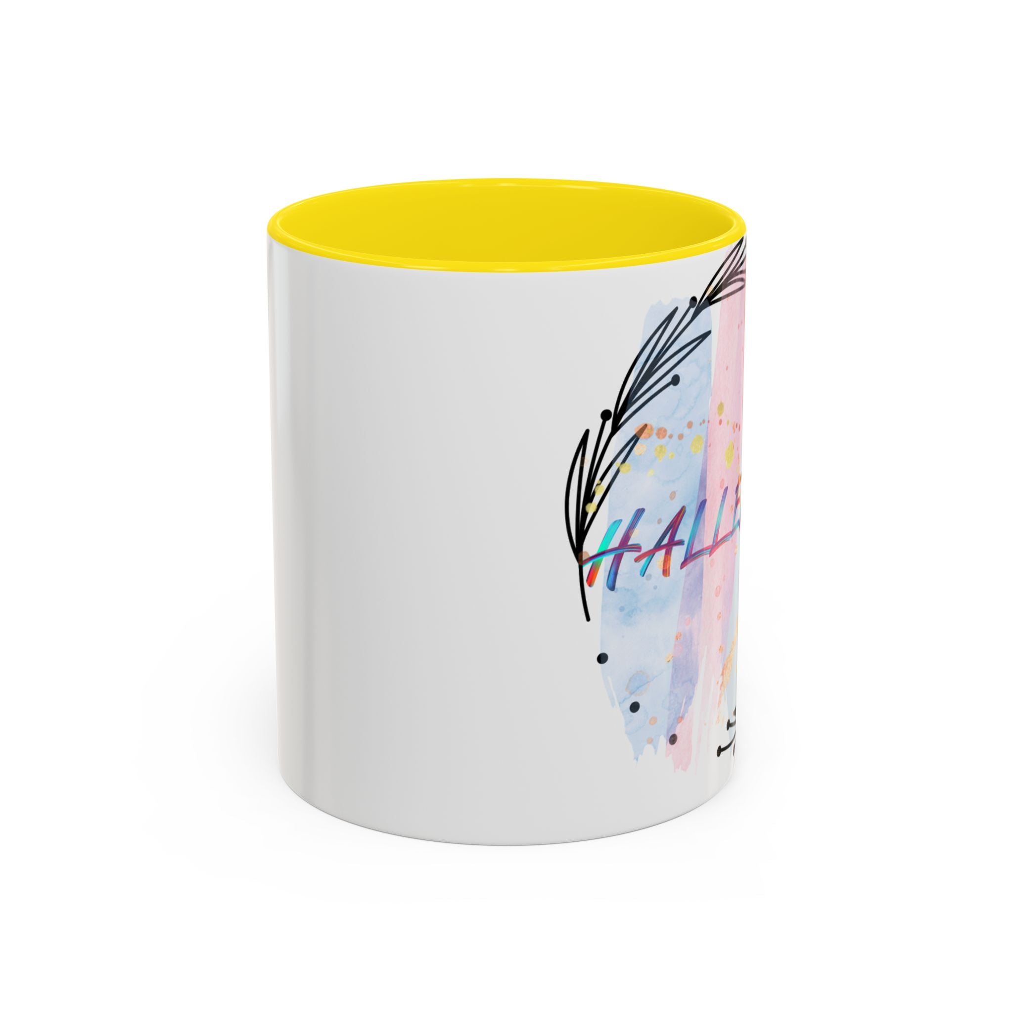 'Hallelujah'  —  Watercolor Accent Coffee Mug (11/15oz)