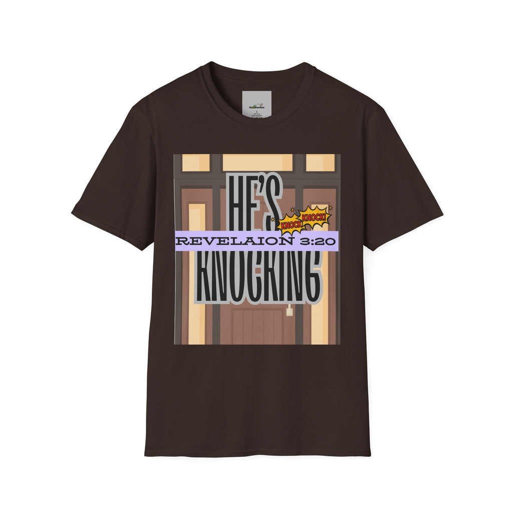 “He’s Knocking” Revelation 3:20 — Graphic T‑Shirt