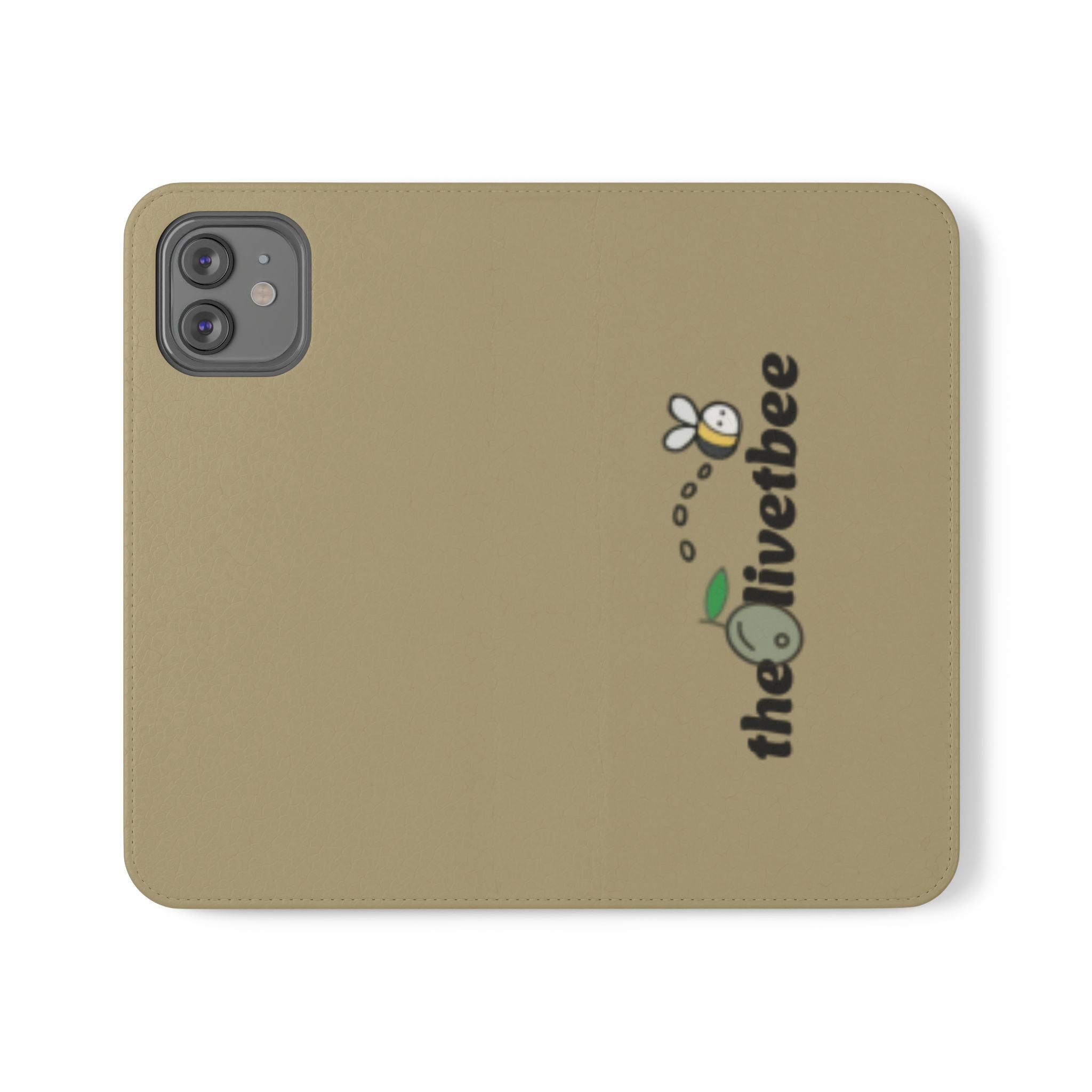 Flip Case Phone Wallet — 'theOlivetbee' Logo Folio Cover with Card Slots
