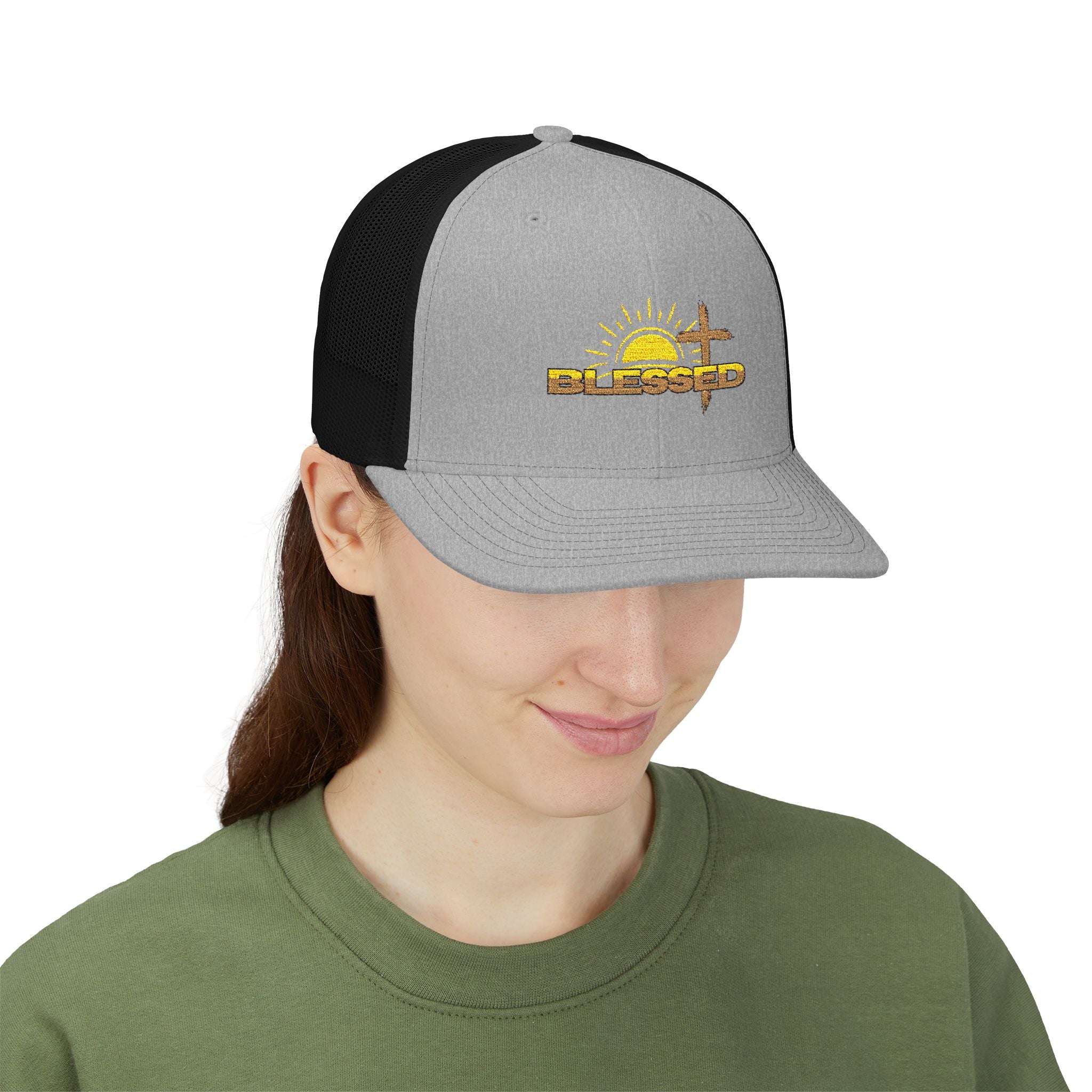 'Blessed' Sunrise Trucker Cap