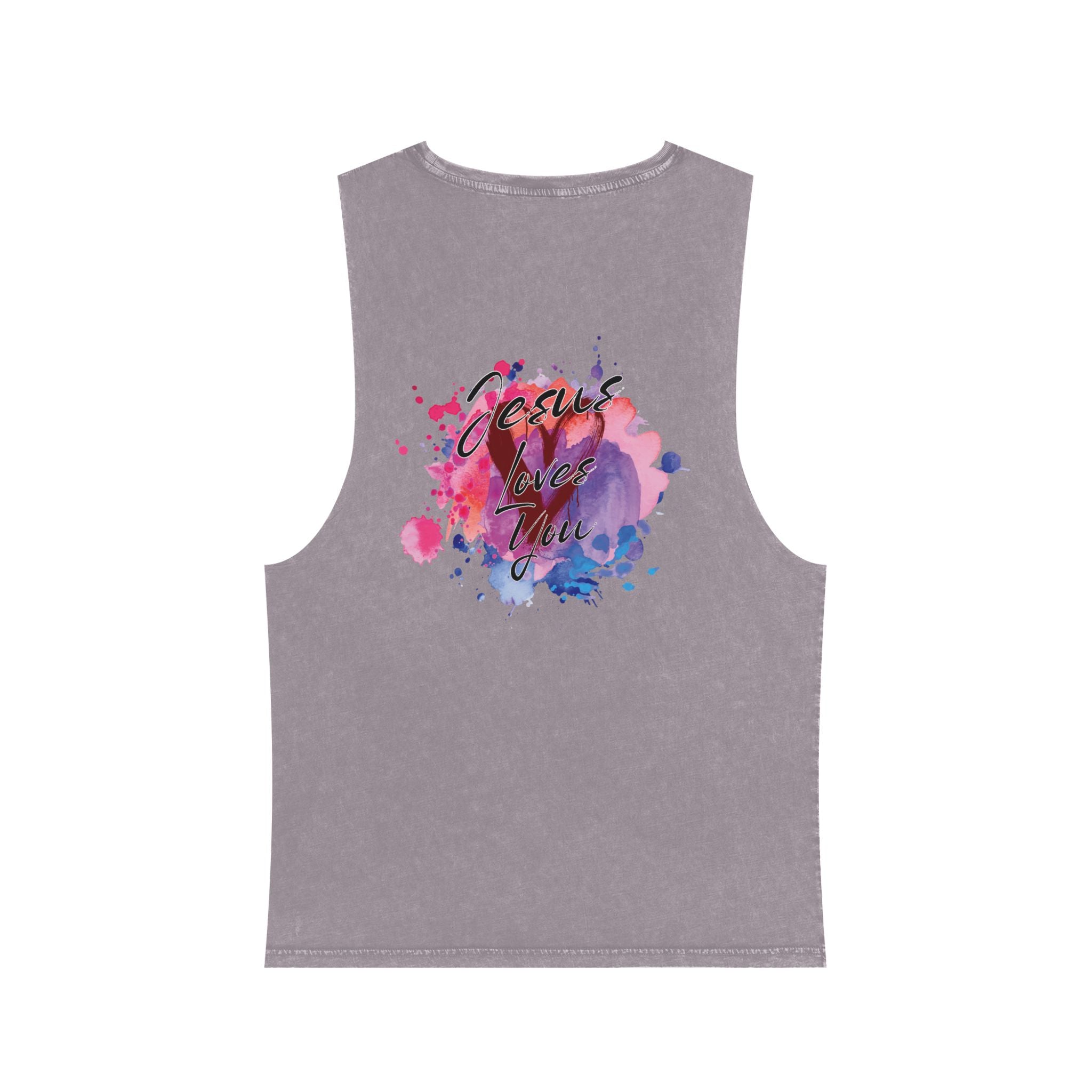 "Jesus Loves You" Stonewash Tank