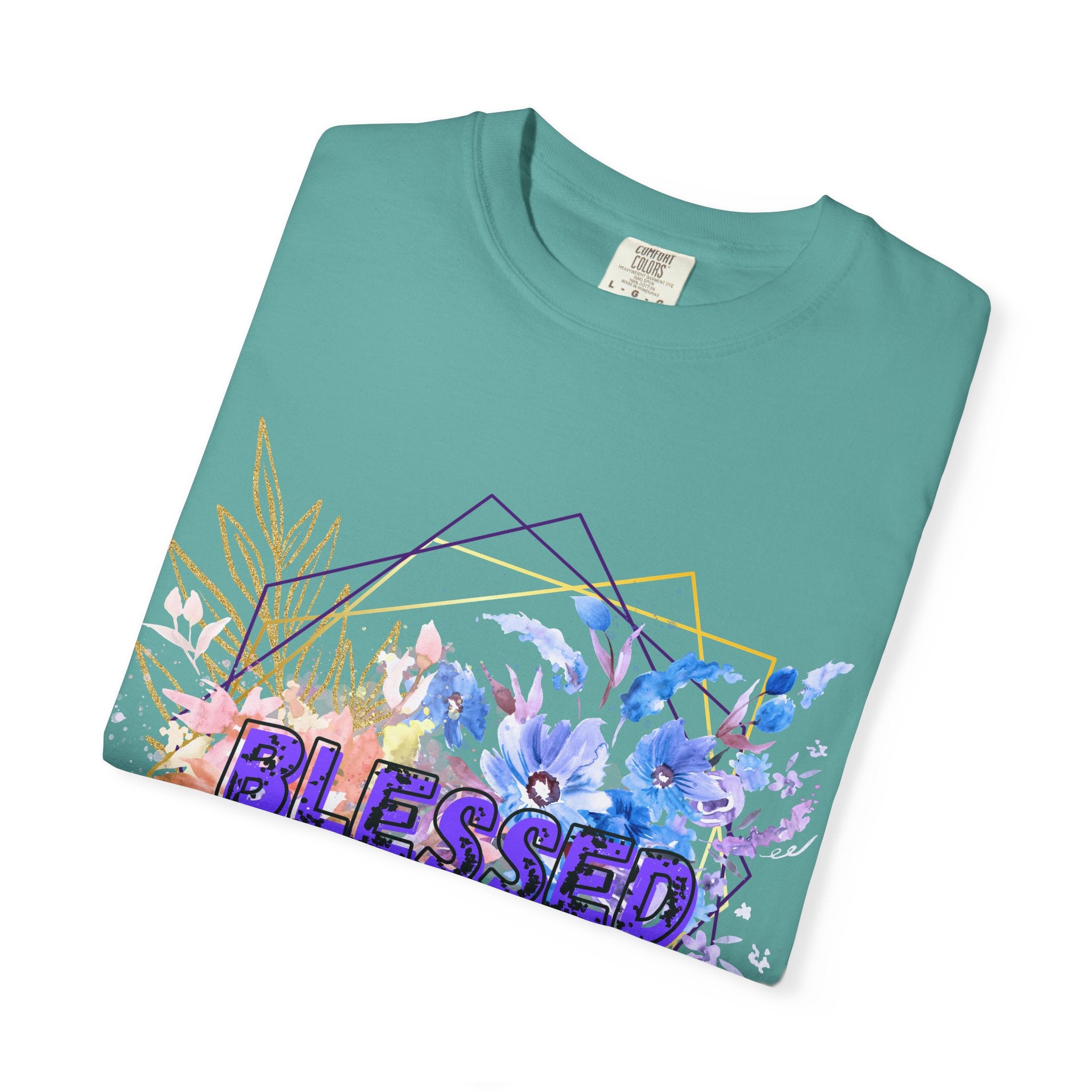 'Blessed'  — Floral T-Shirt