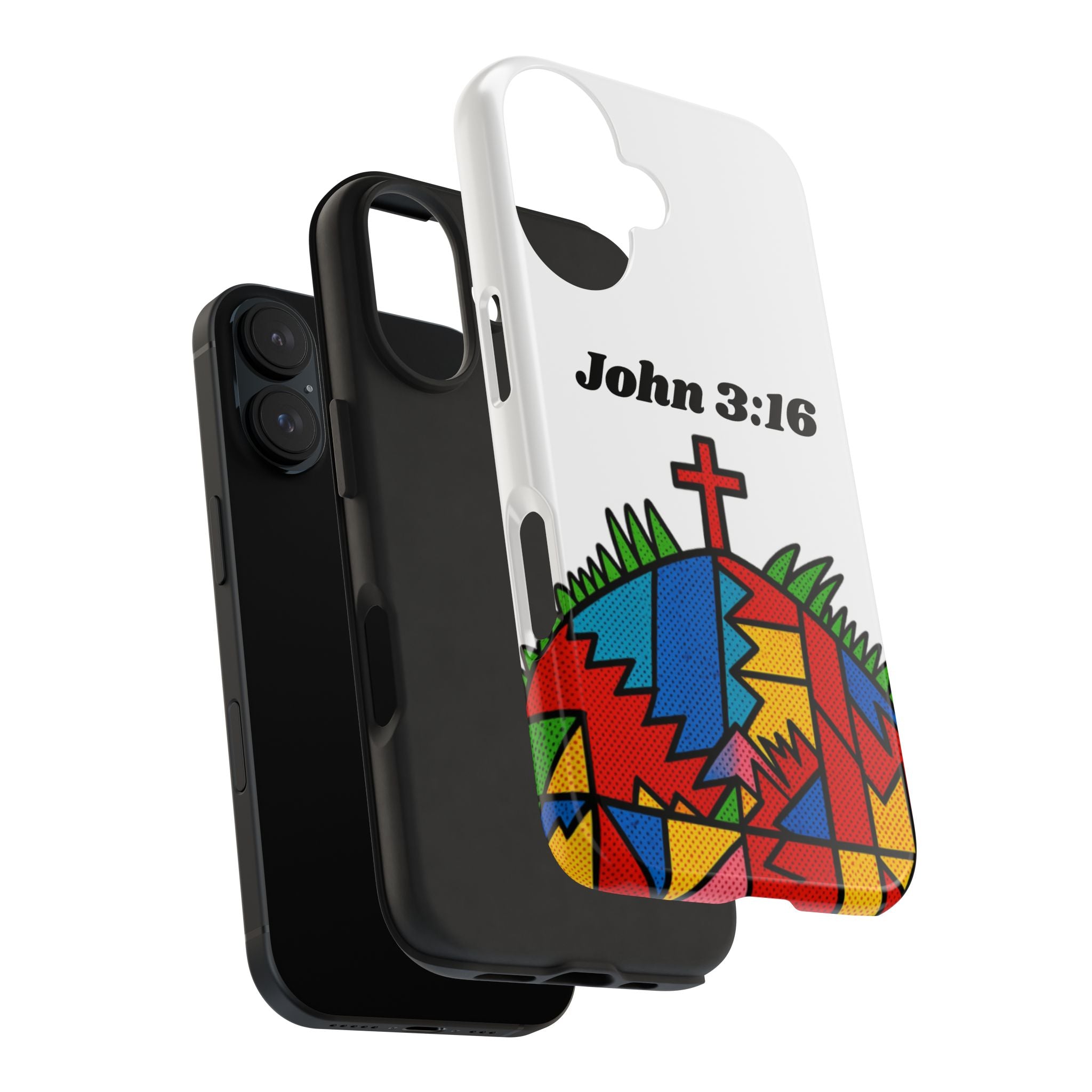 John 3:16 Christian Phone Case — Tough Religious Bible Verse Design